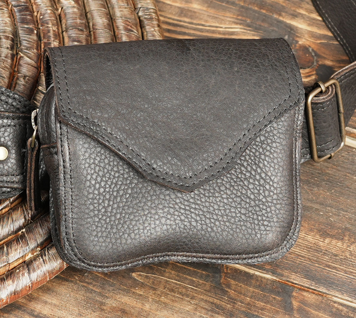 Leather Utility Belt Bag | Festival Fanny Pack | Travel Hip Bag | Pocket & Pouch