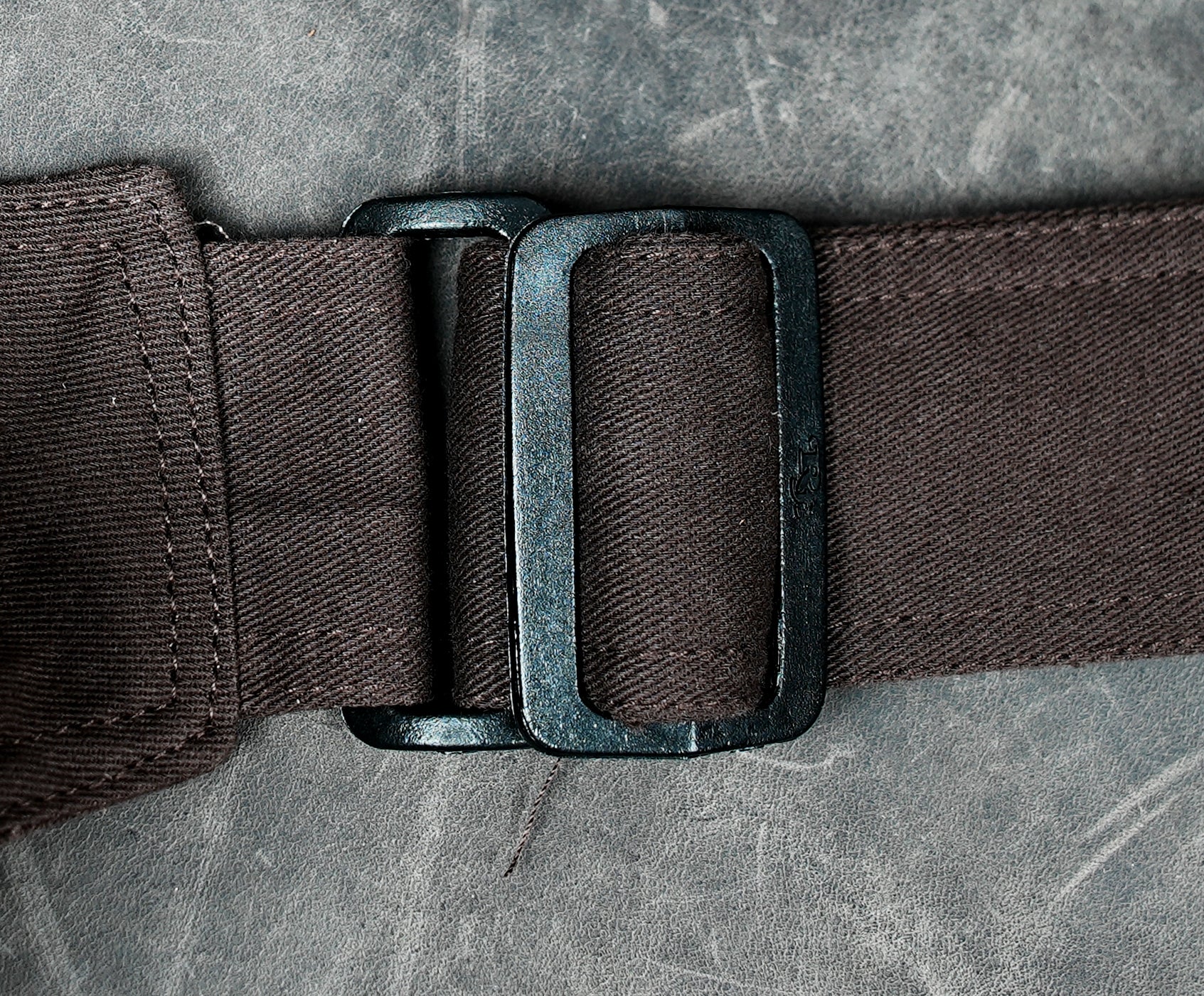 Hippie cotton waist pack with layered curved pockets