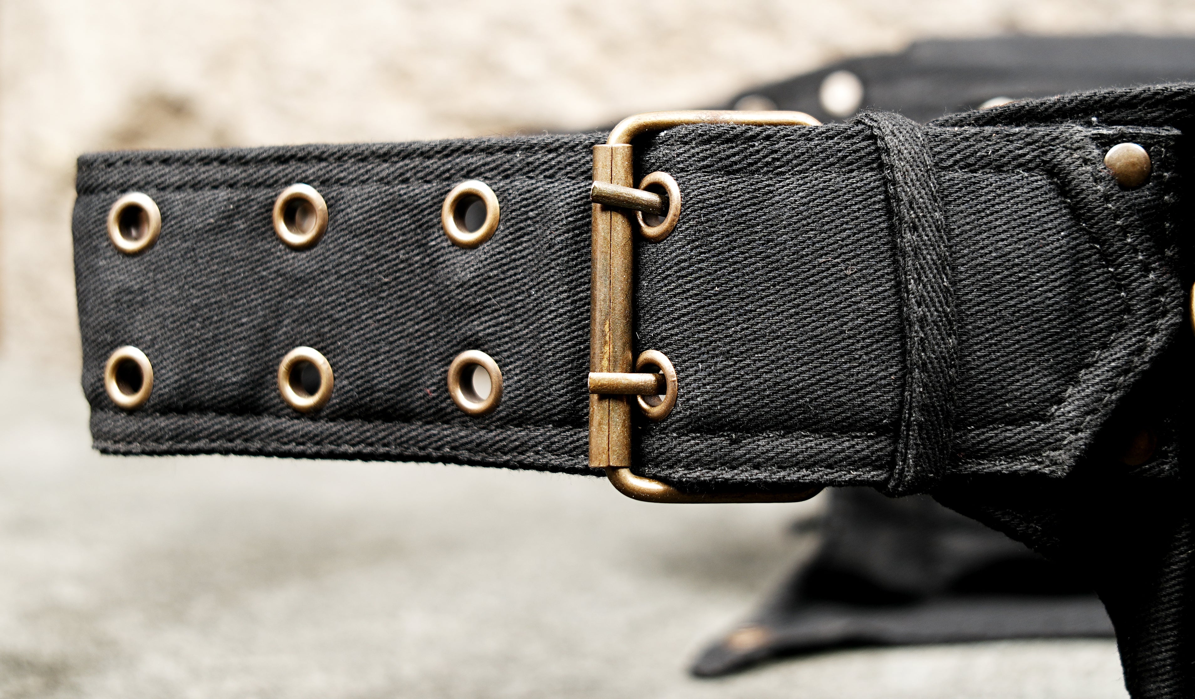 Black utility belt bag for festivals and travel
