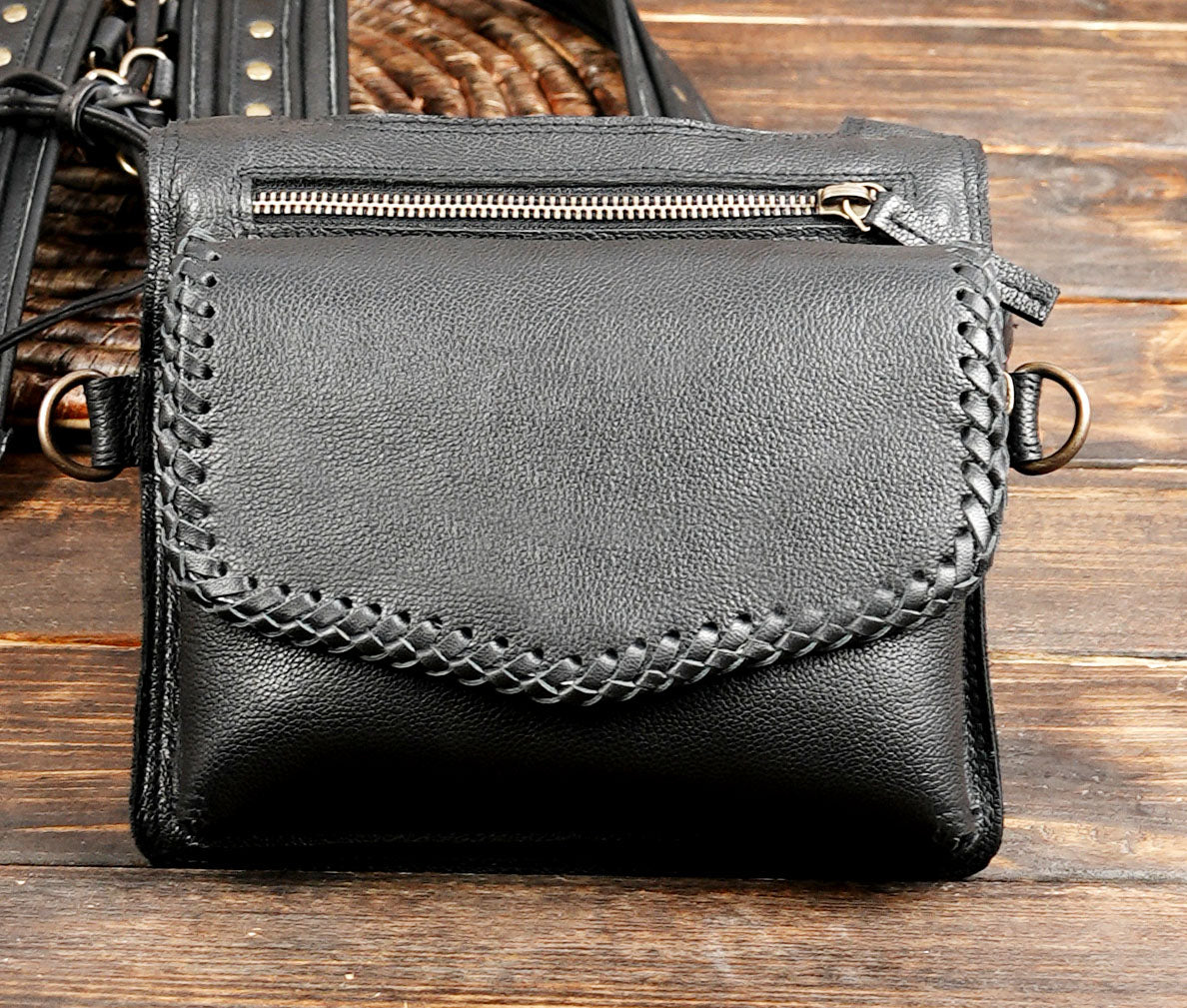 Artisan Crafted Chest Rig Bag | Dual Shoulder Holster Wallet | Sheep Skin Leather Harness Holster Bag | Phone Biker Pocket with 100% leather and unique desgin