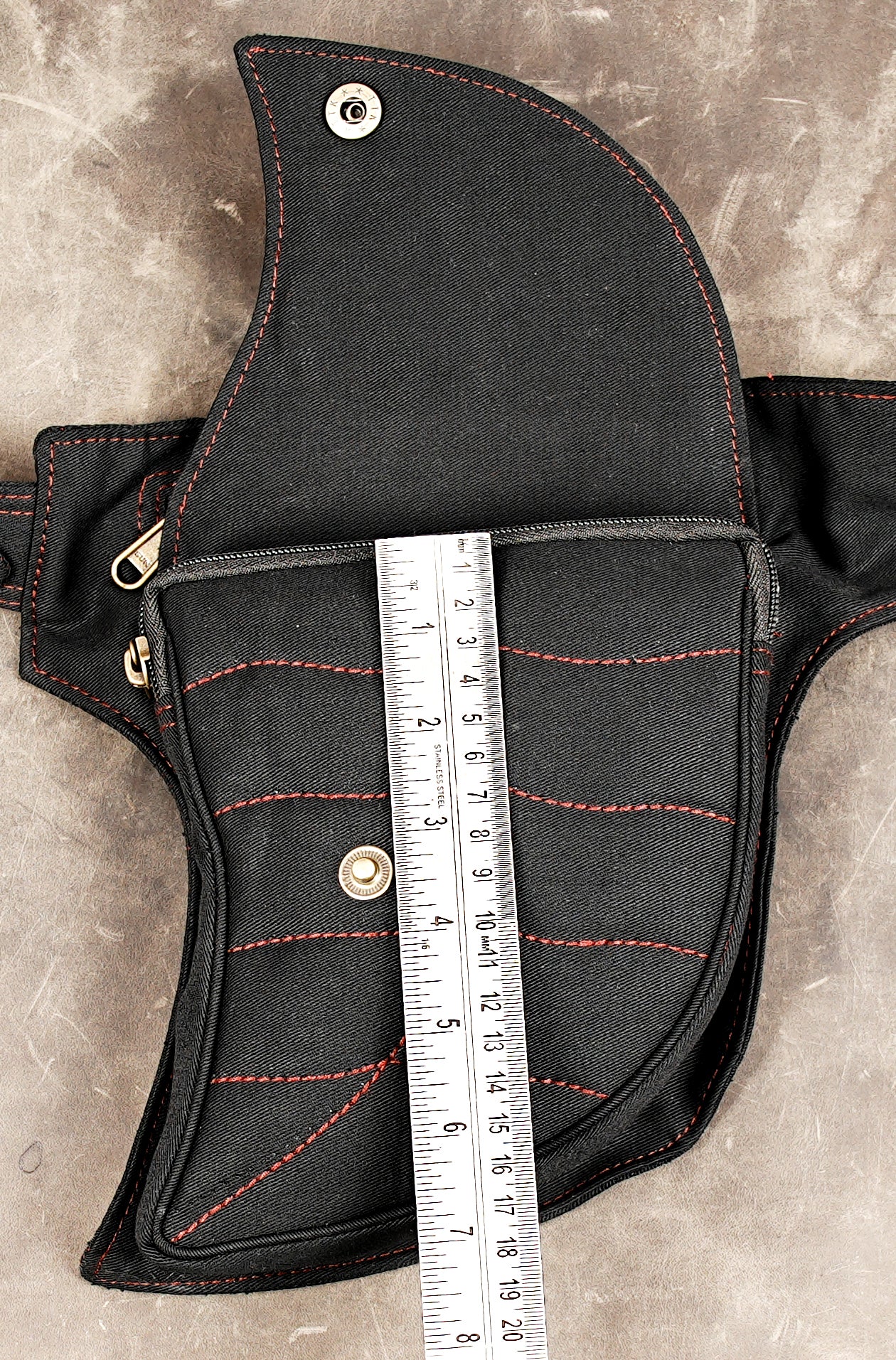 Crossbody sling festival bag in durable canvas with antique brass fittings