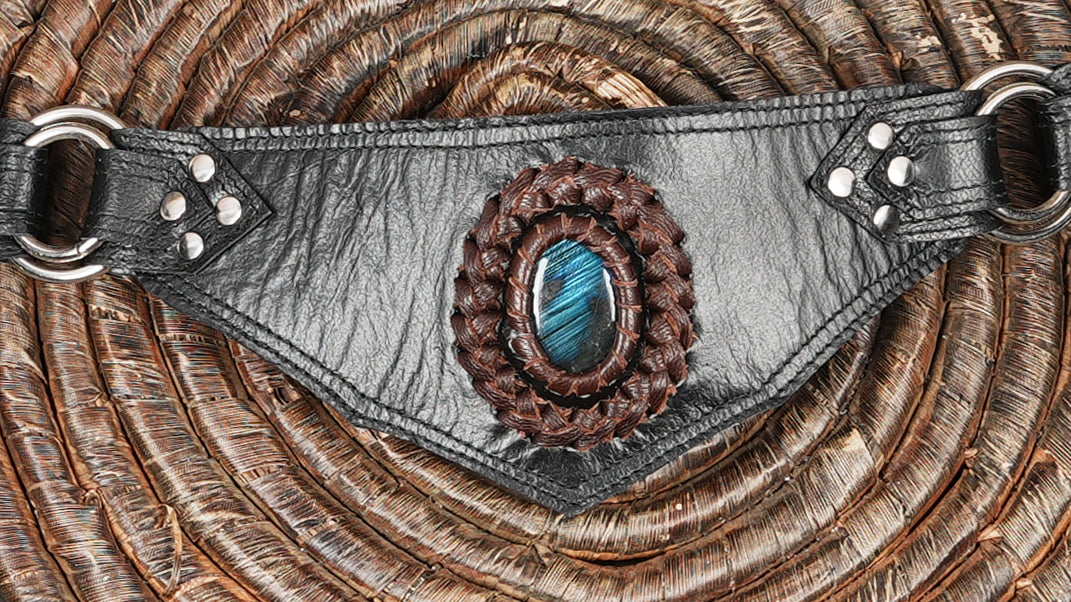 Ethnic Pattern Leather Belt Bag for Women and Men