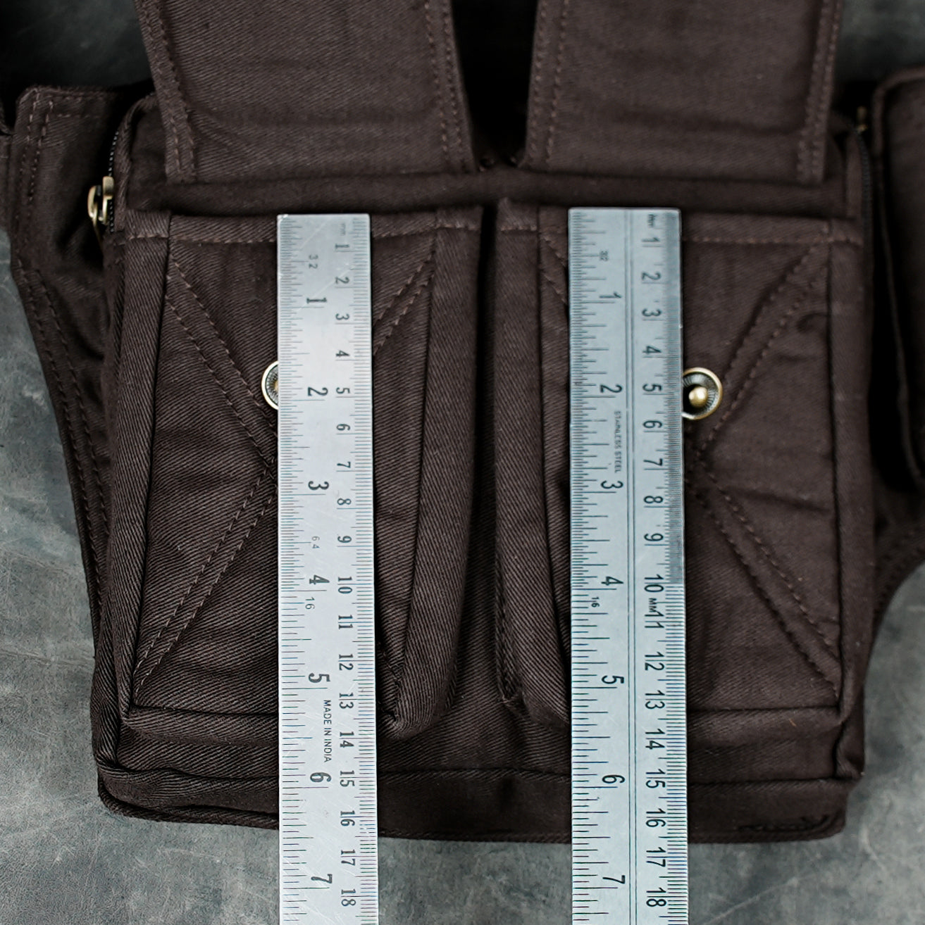 Hands-free cotton waist bag for phone, wallet and keys
