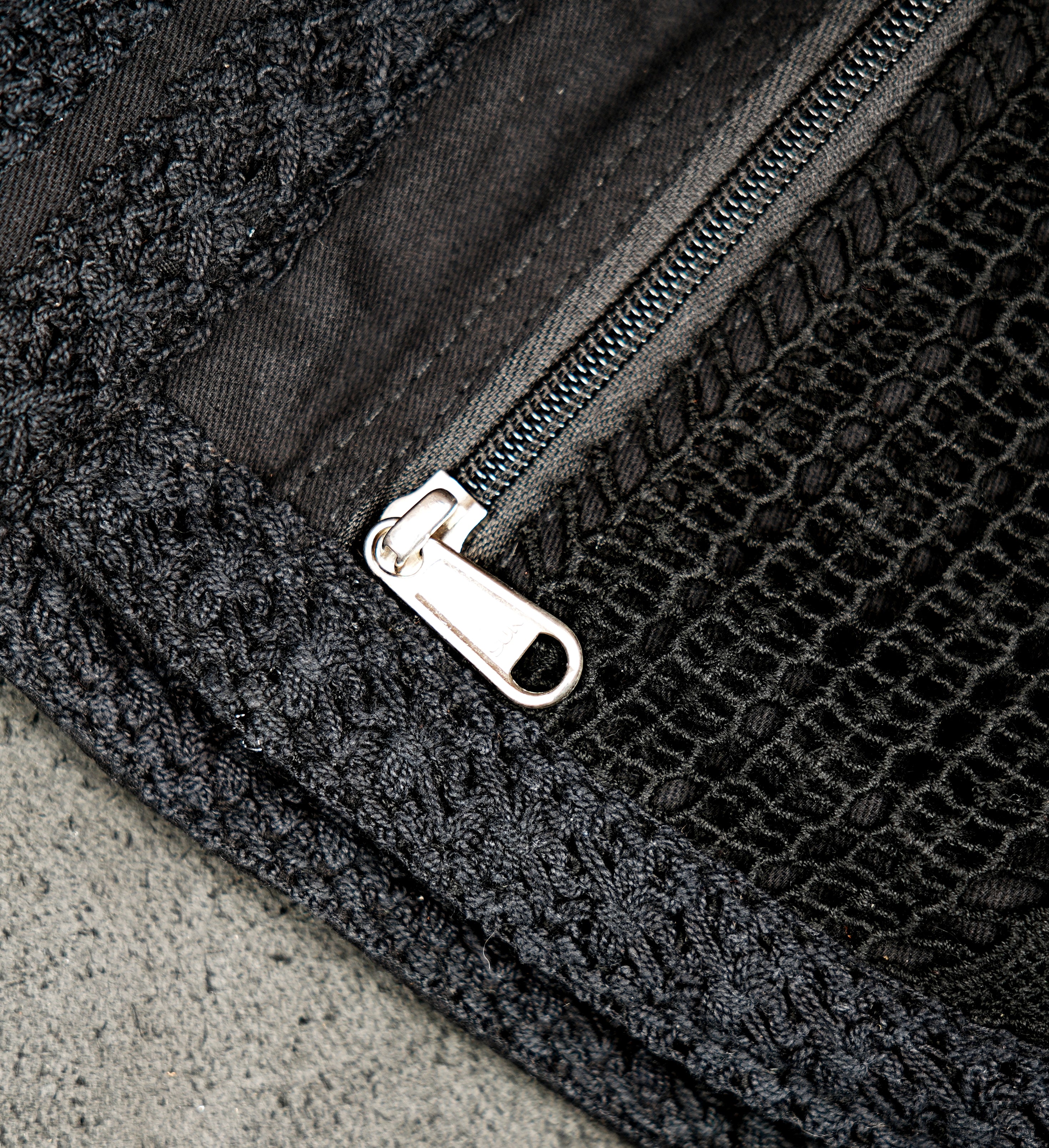 Women's gothic festival pocket belt with lace overlay detail for raves