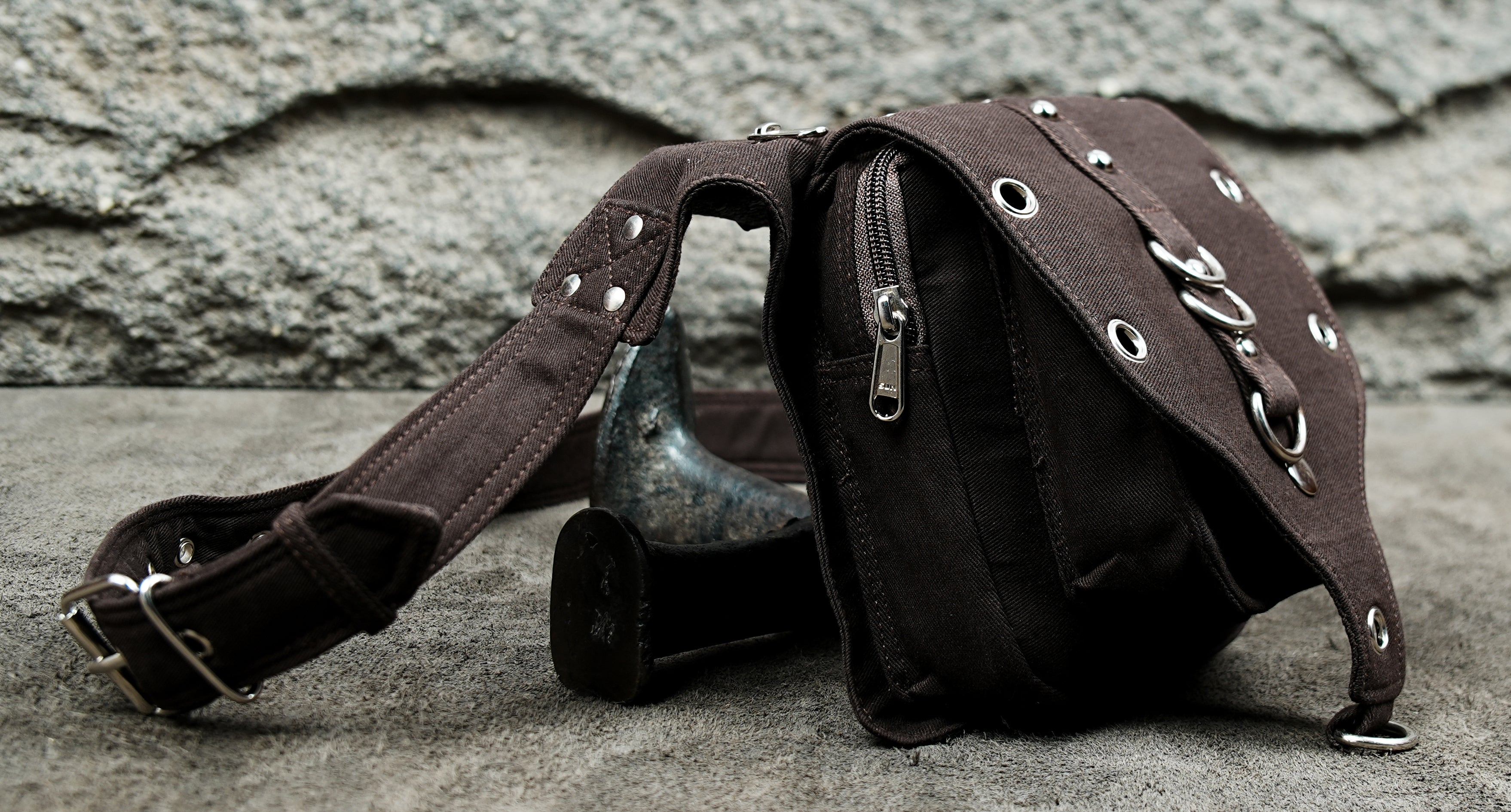 Cotton hip belt pouch for cosplay and costume wear