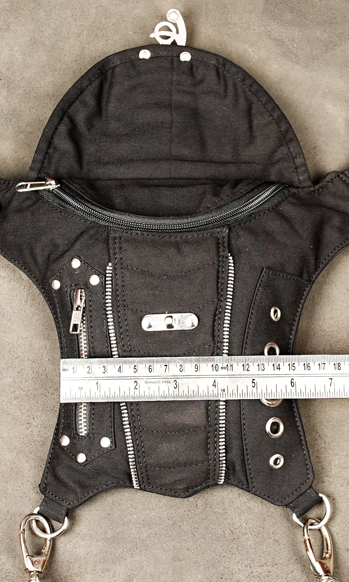 Adjustable cotton waist belt to thigh strap utility pack