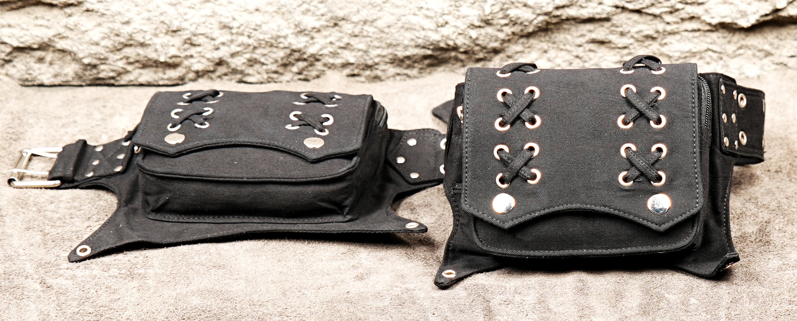 Versatile hands-free organizer belt with multiple secure cargo pockets.