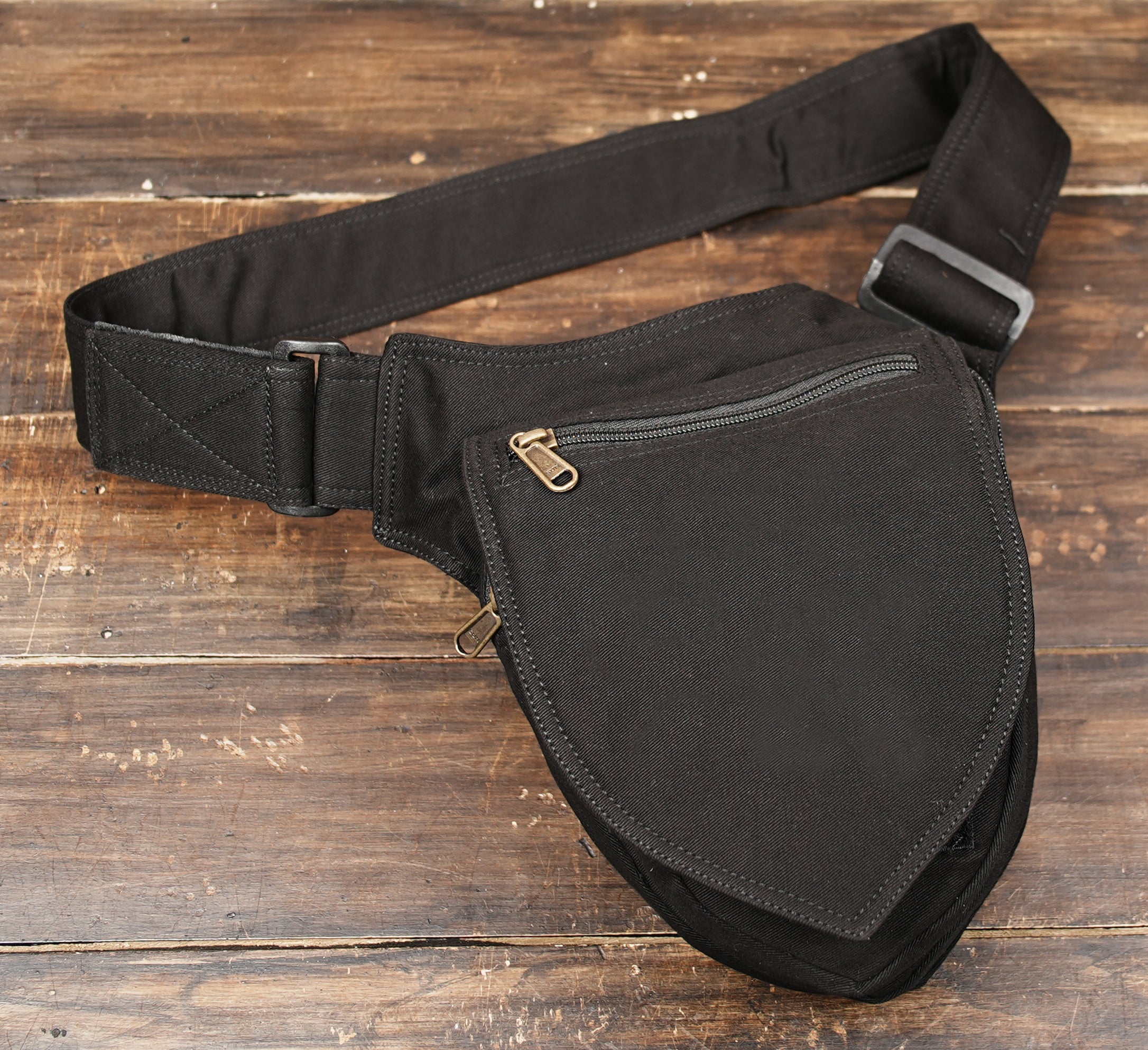 Unisex Cotton Waist Pack for Hiking and Outdoor Adventures