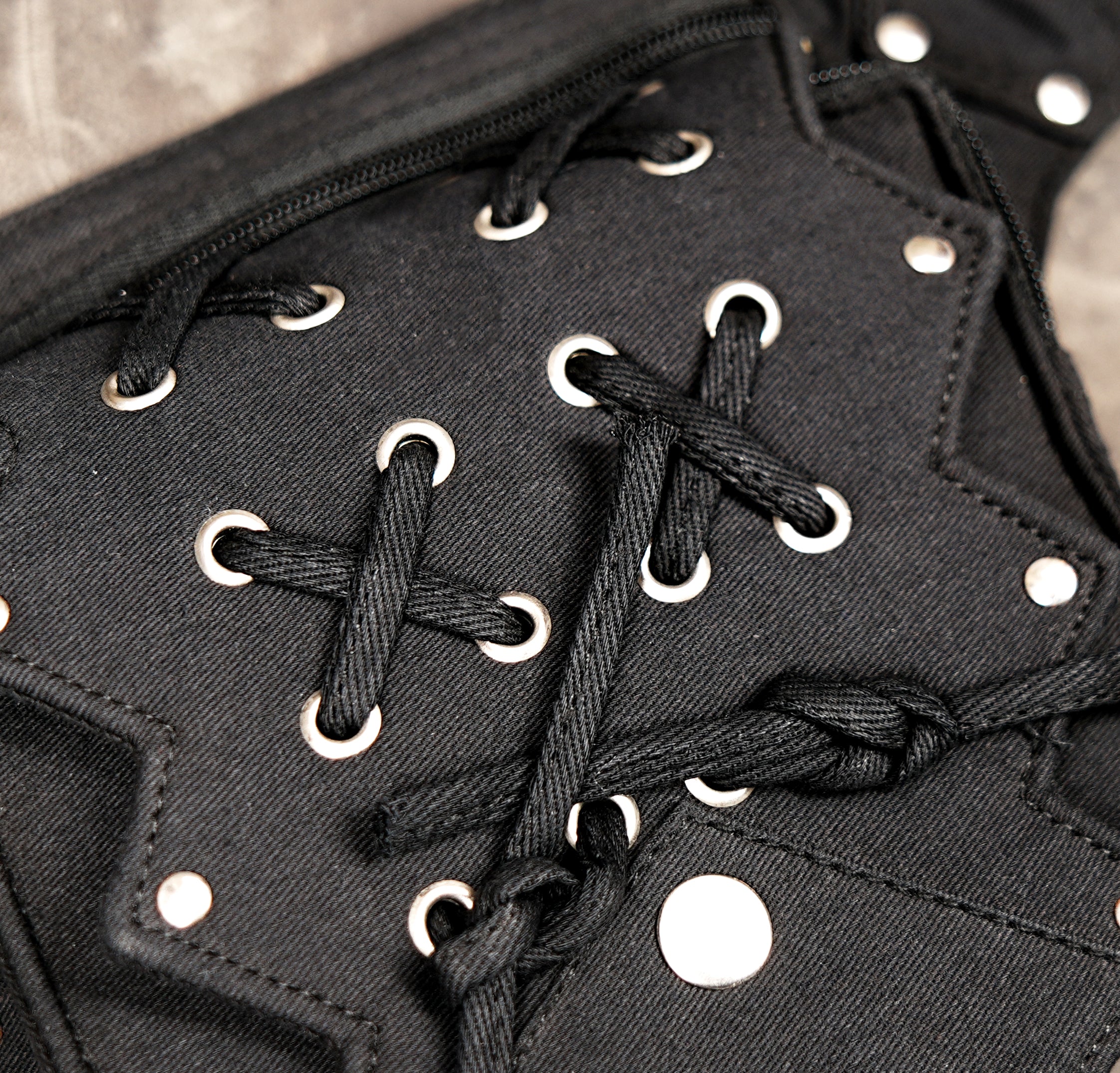 Canvas utility waist belt bag, perfect for travel or daily use in Australia, on rough ground.