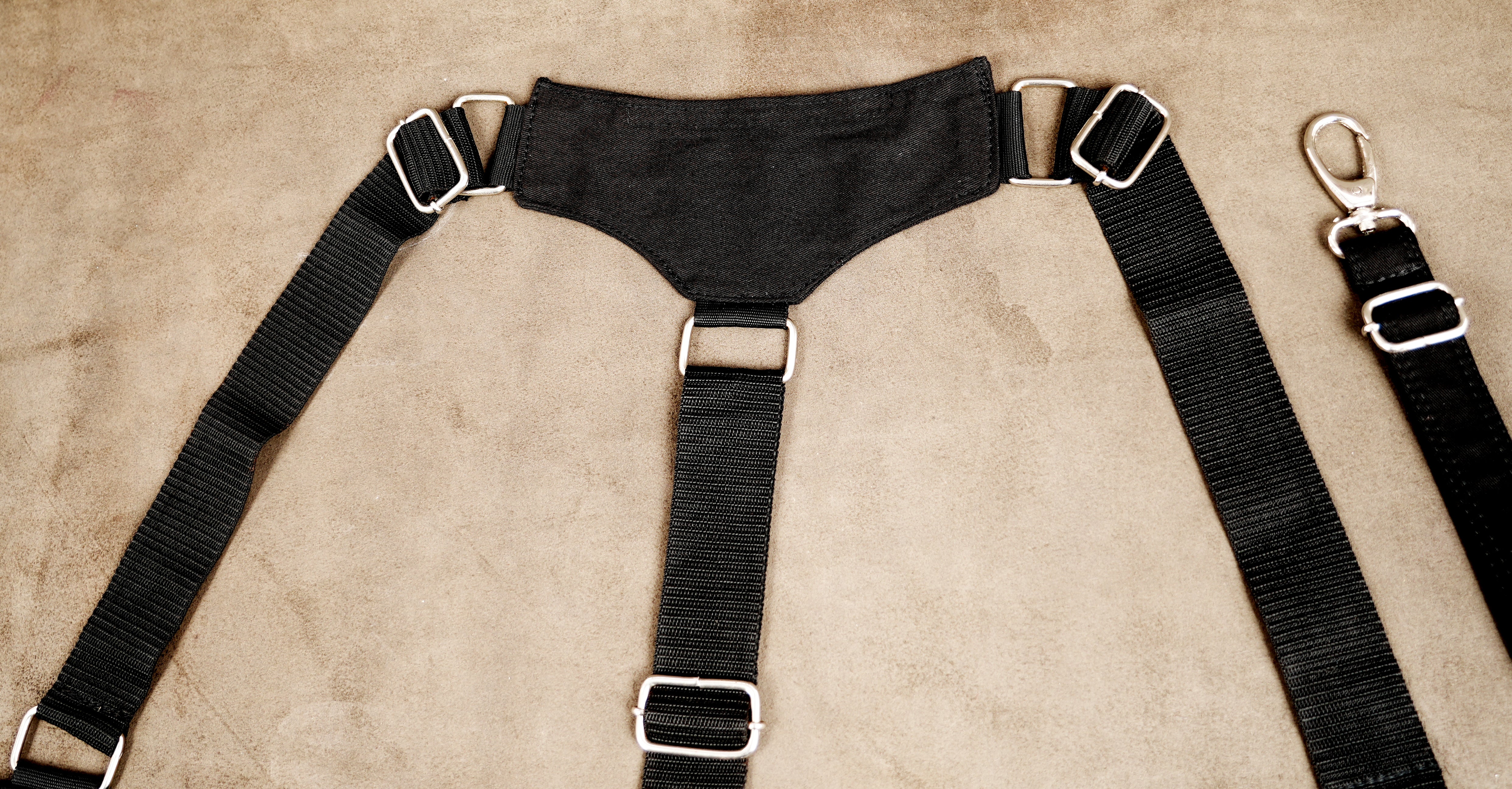 Steampunk body harness bag with adjustable straps