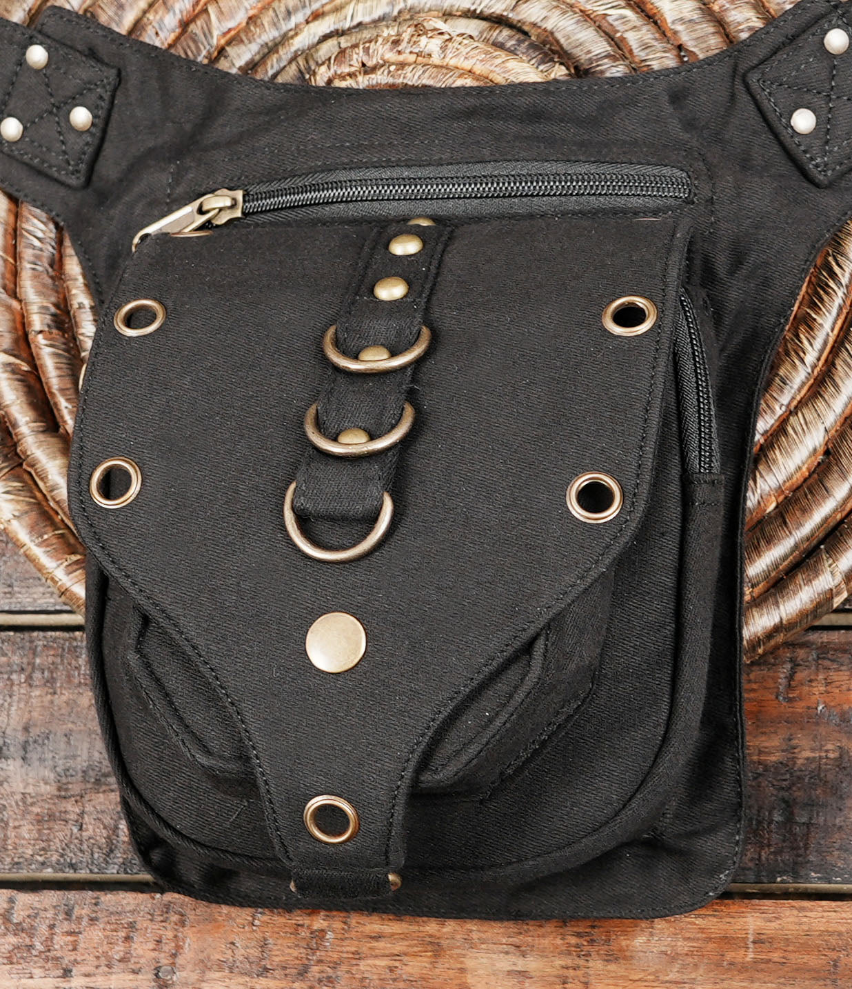 Handmade Cotton Waist Belt with Pockets – Festival, Cosplay & Travel Wear (CTN/AB/WB/1042)