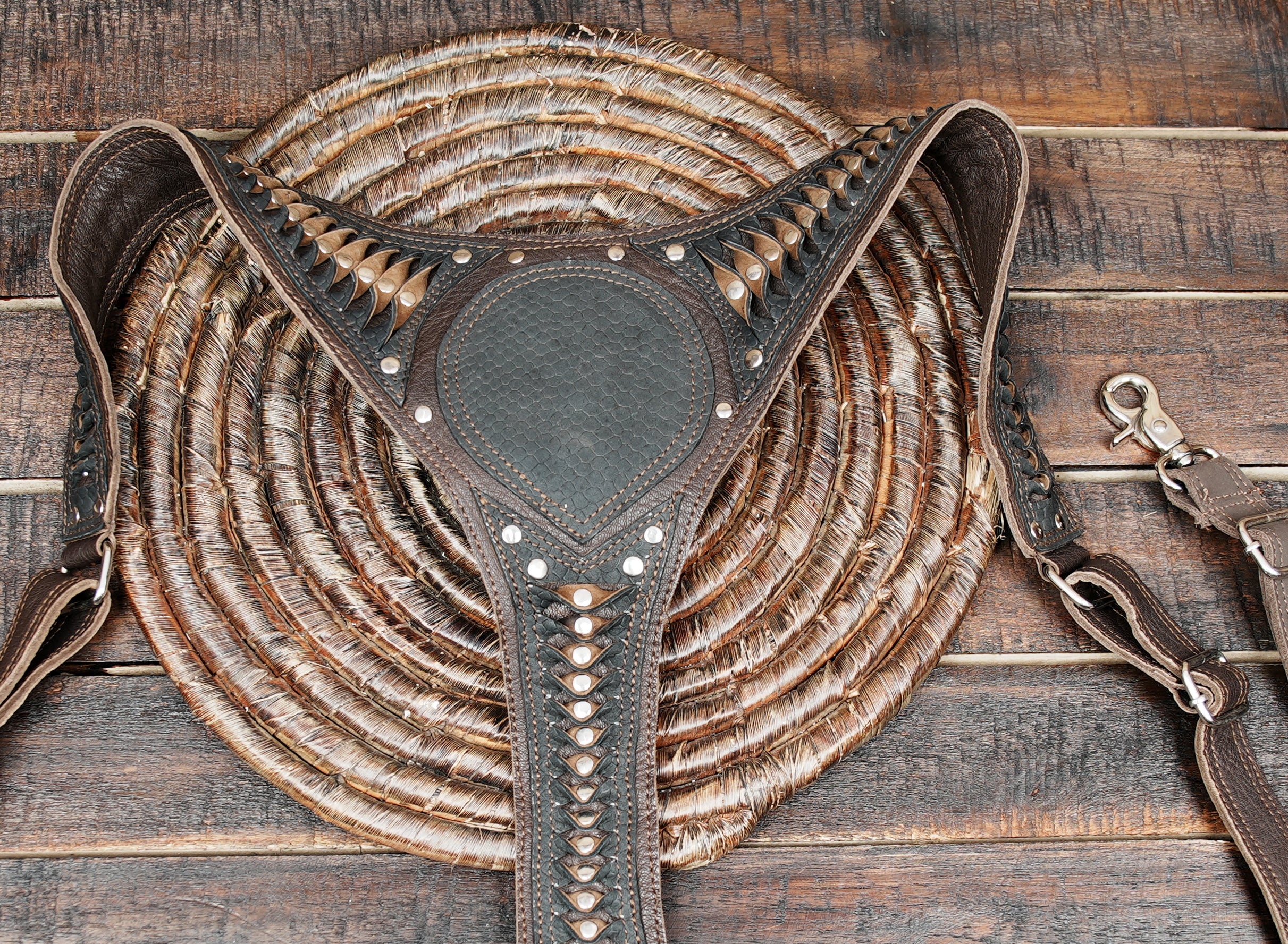 Unique Tribal Leather Holster – Steampunk & Renaissance Fair Accessory