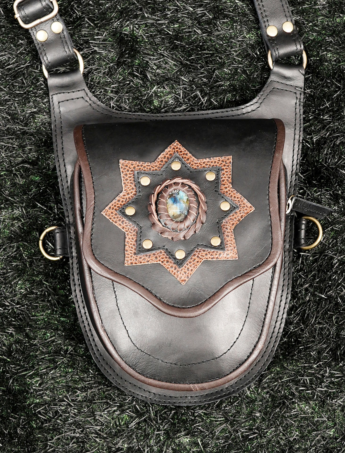 Handmade Double Pouch Leather Holster