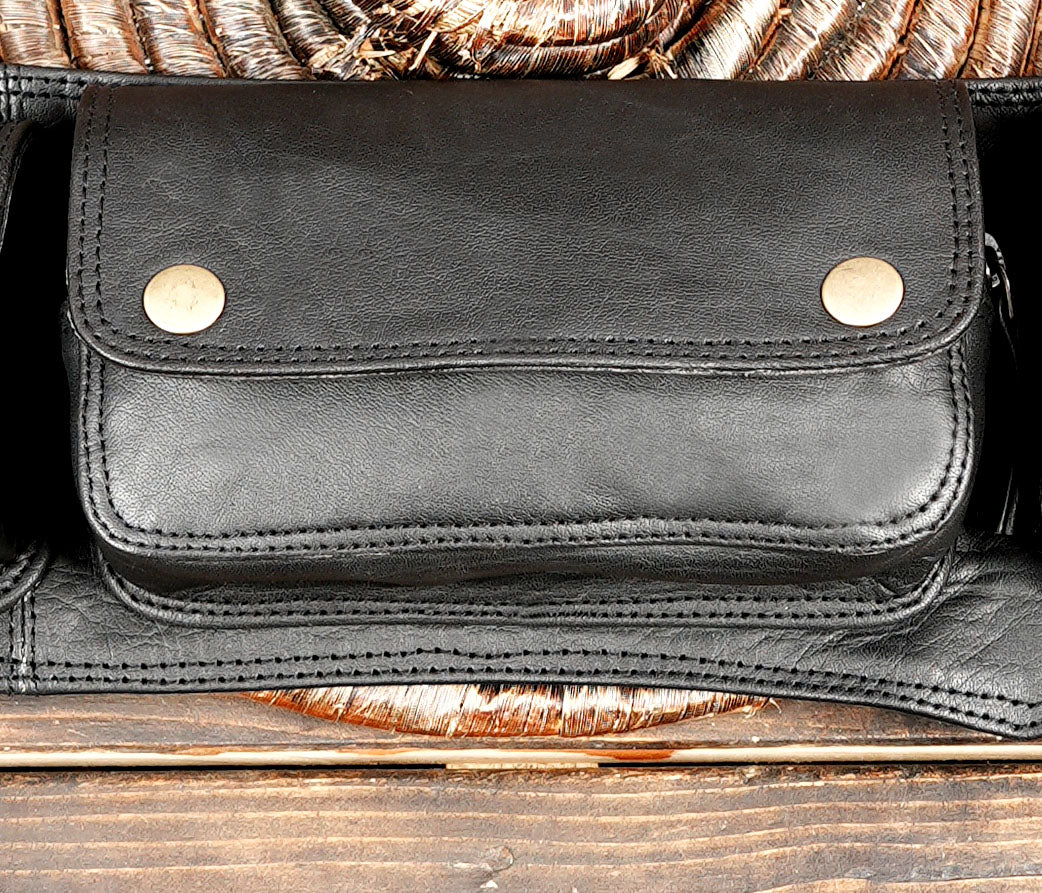 Leather Utility Belt with Multiple Compartments – Burning Man & Renaissance Fair Wear