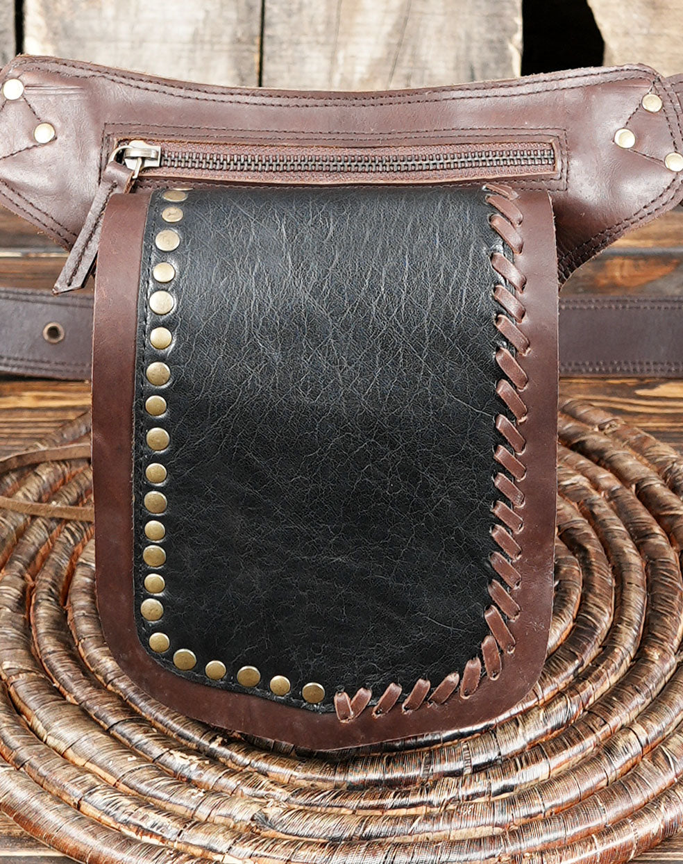 Punk Belt Pouch, Punk Belt Bag, Punk Hip Pouch, Punk Belt Pocket Band Patch Purse Bag for Concerts Festivals Protests, Punk Accessories