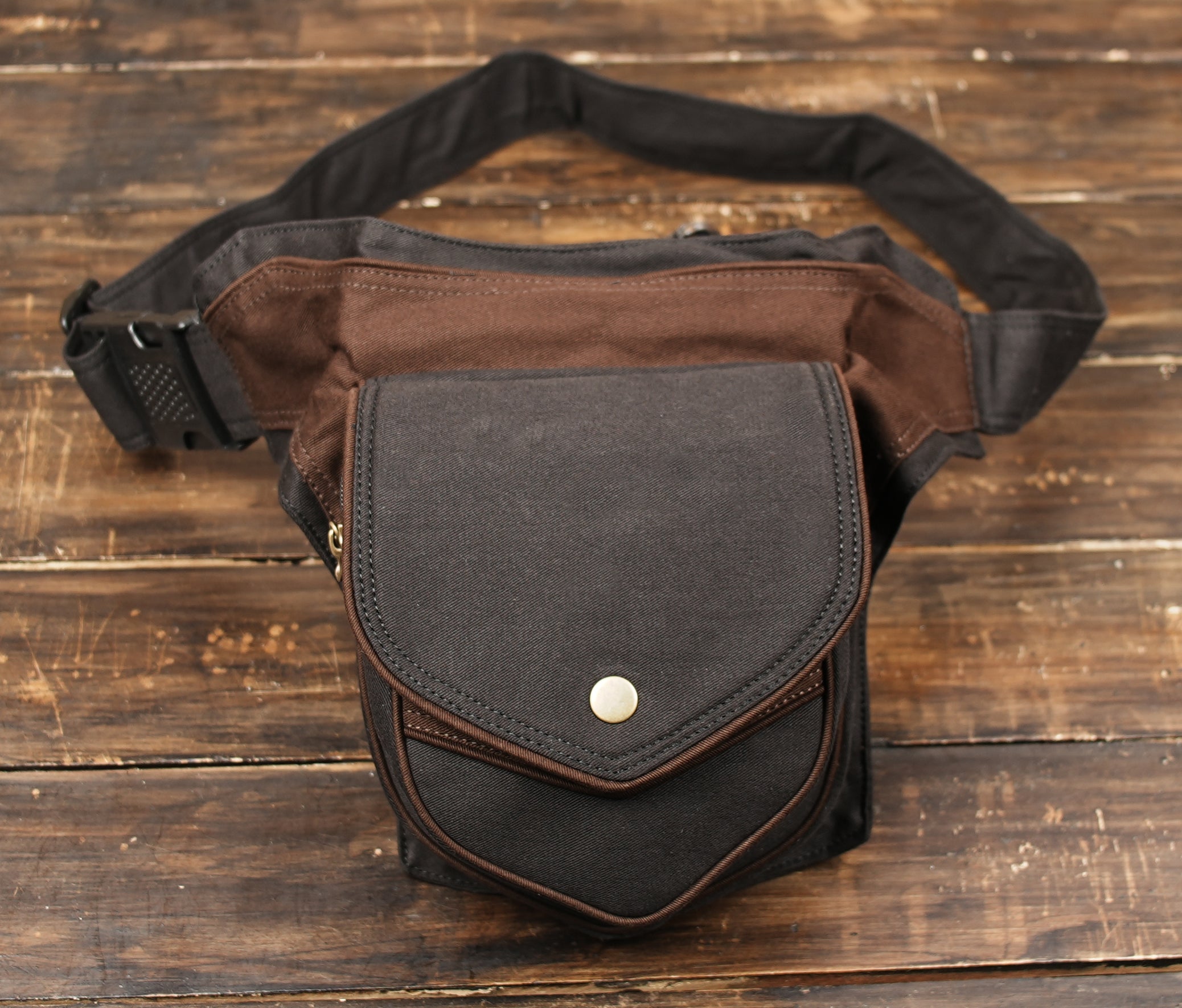 Handmade cotton hip pouch belt for festivals travel and daily carry