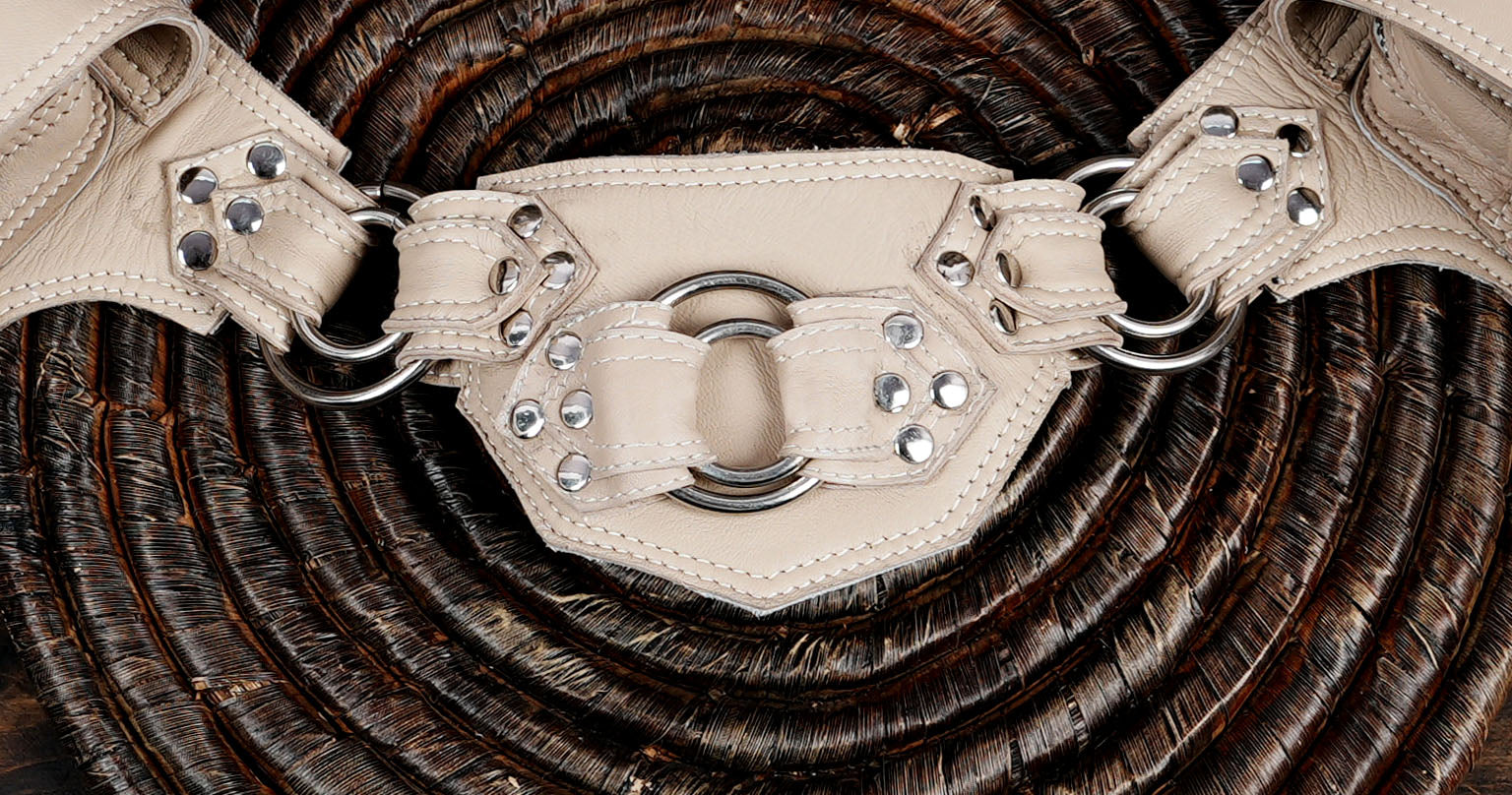 Buy Leather Utility Belt: Design, 2 Pockets  with steel metal 