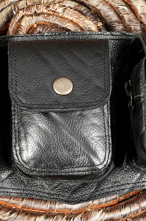 Handmade Leather Utility Belt – Multi Pocket Waist Bag for Men & Women