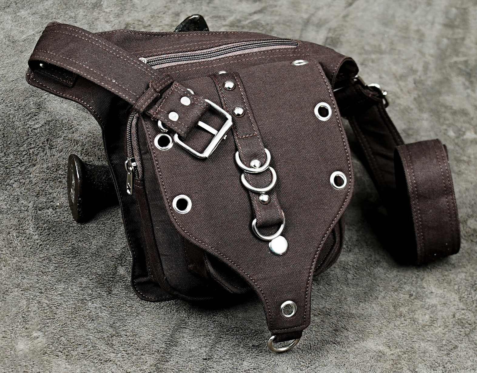 Burning Man style cotton utility hip bag