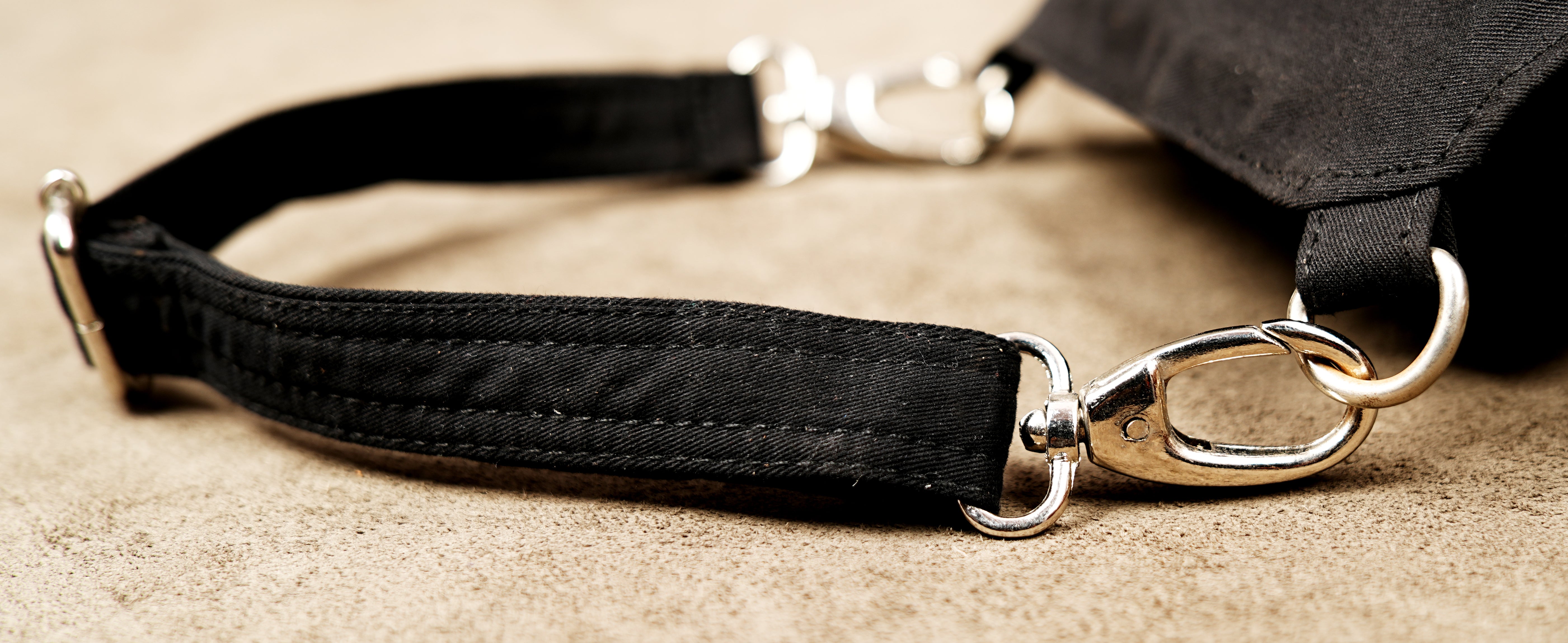 High-angle shot showing the full layout of the waist and leg holster system.