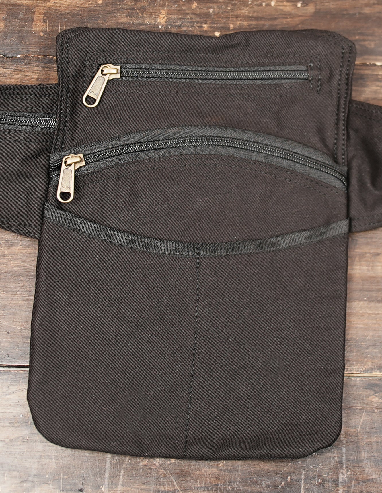 Cotton waist pouch for festivals hiking travel and everyday carry