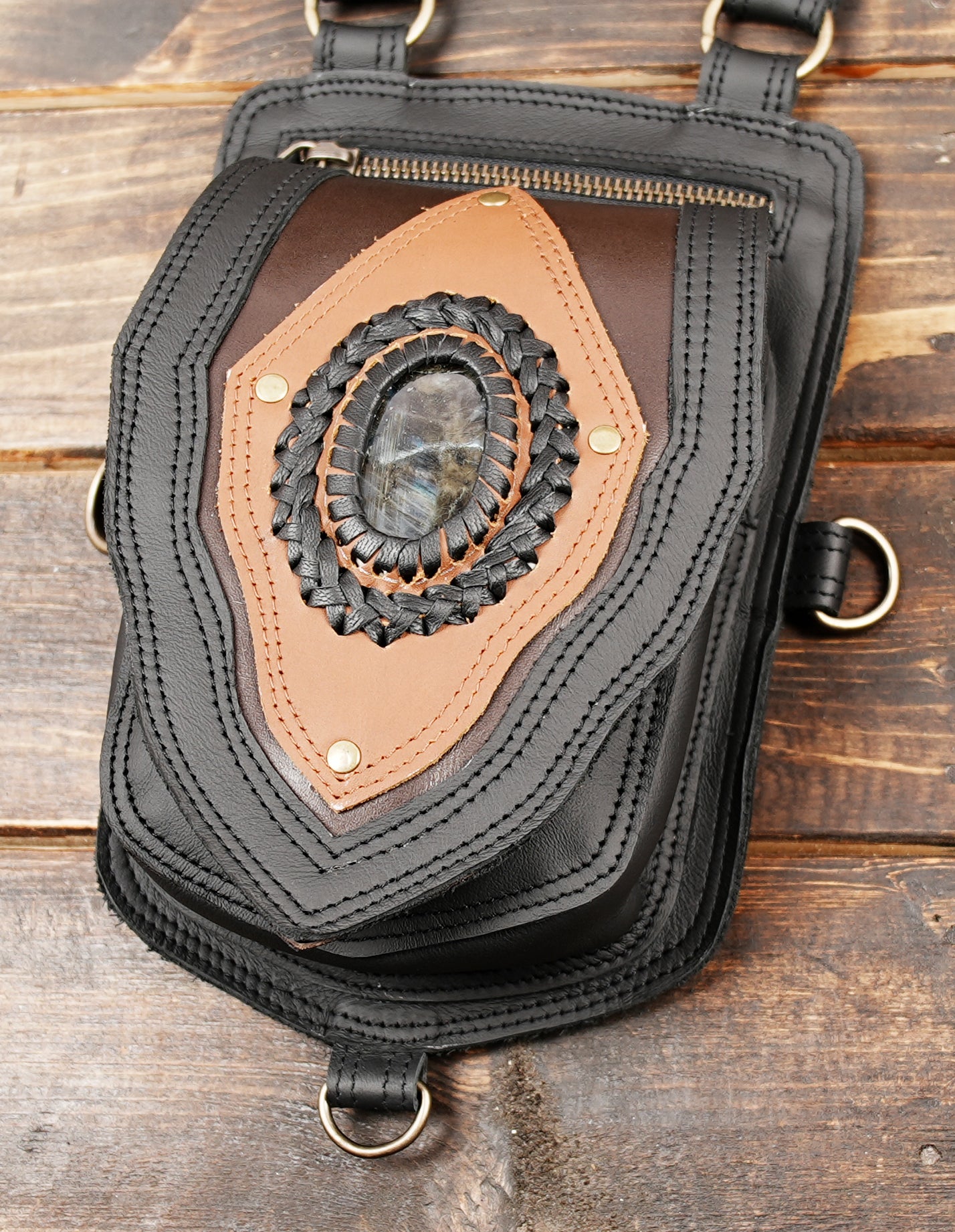 Leather Handmade Holster || Utility Leather Holster Belt || shoulder bag || Adjustable straps || Utility Holster || Burning Man holster ||