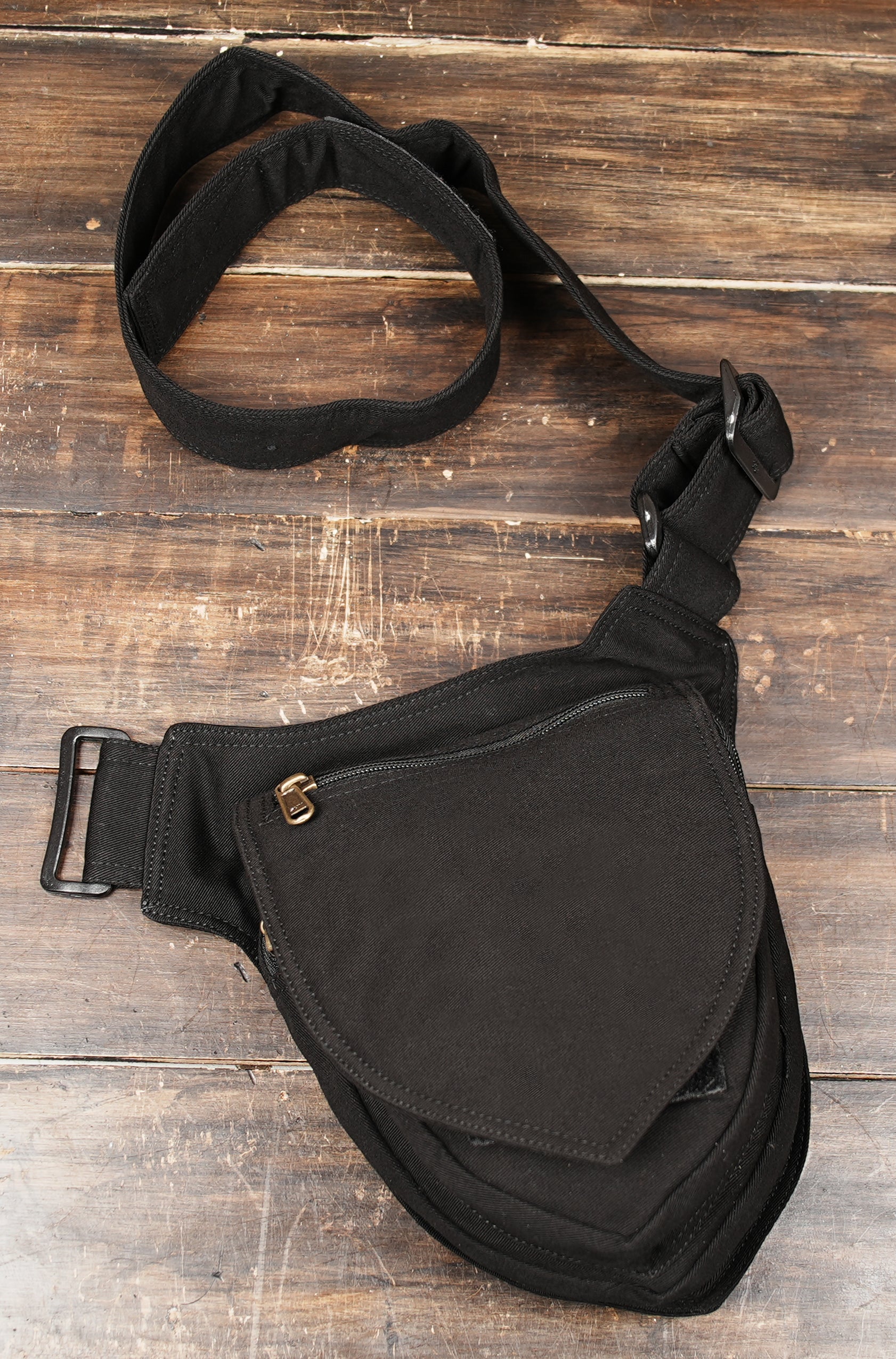 Adjustable Cotton Hip Pouch for Men and Women