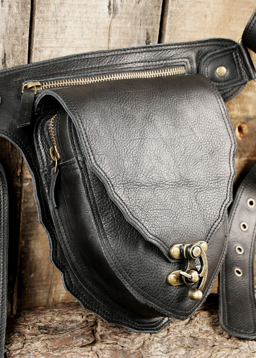 Handcrafted leather utility belt for daily use