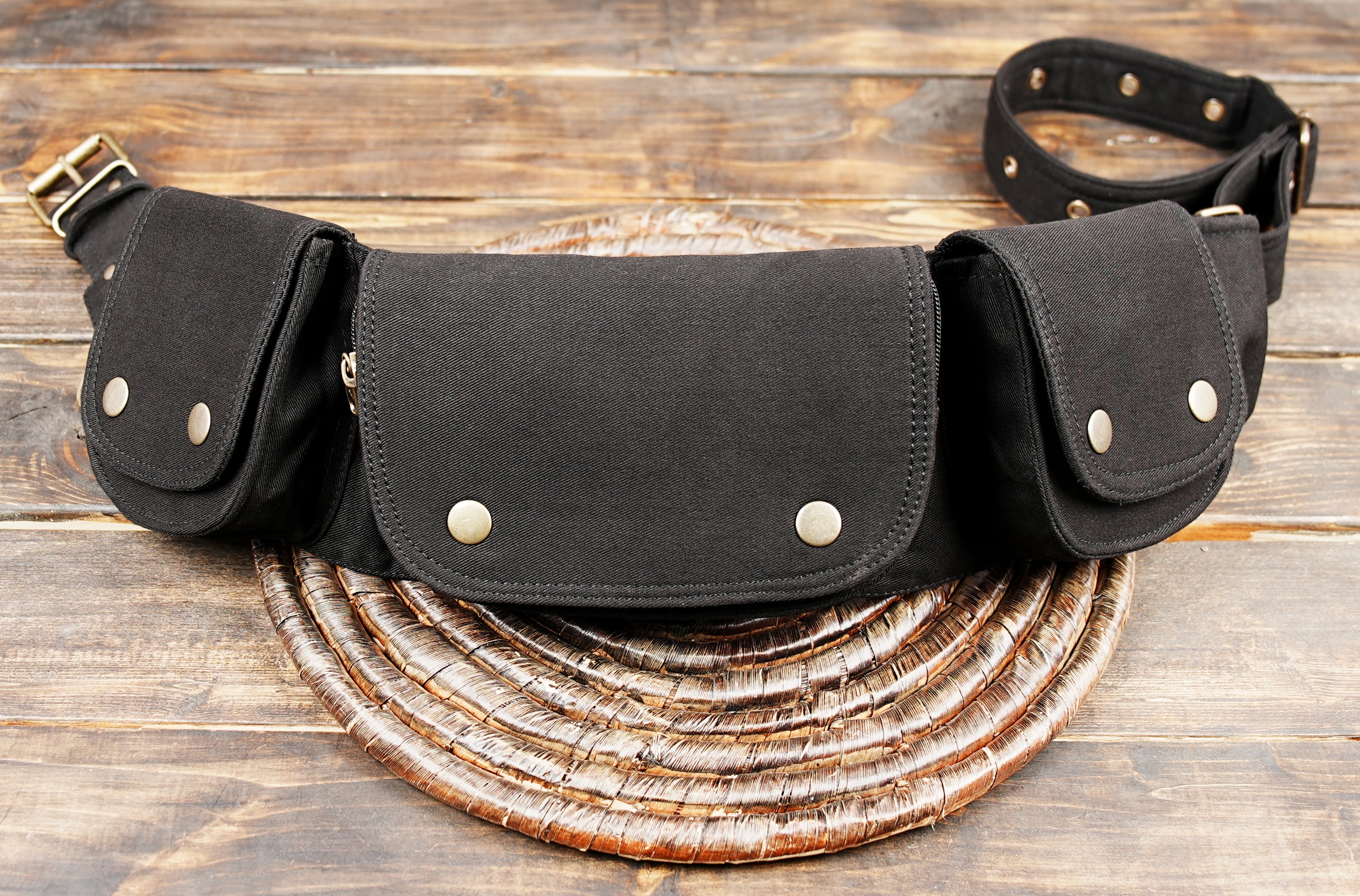 Festival Belt Bag with Multi Pocket Organizer Design