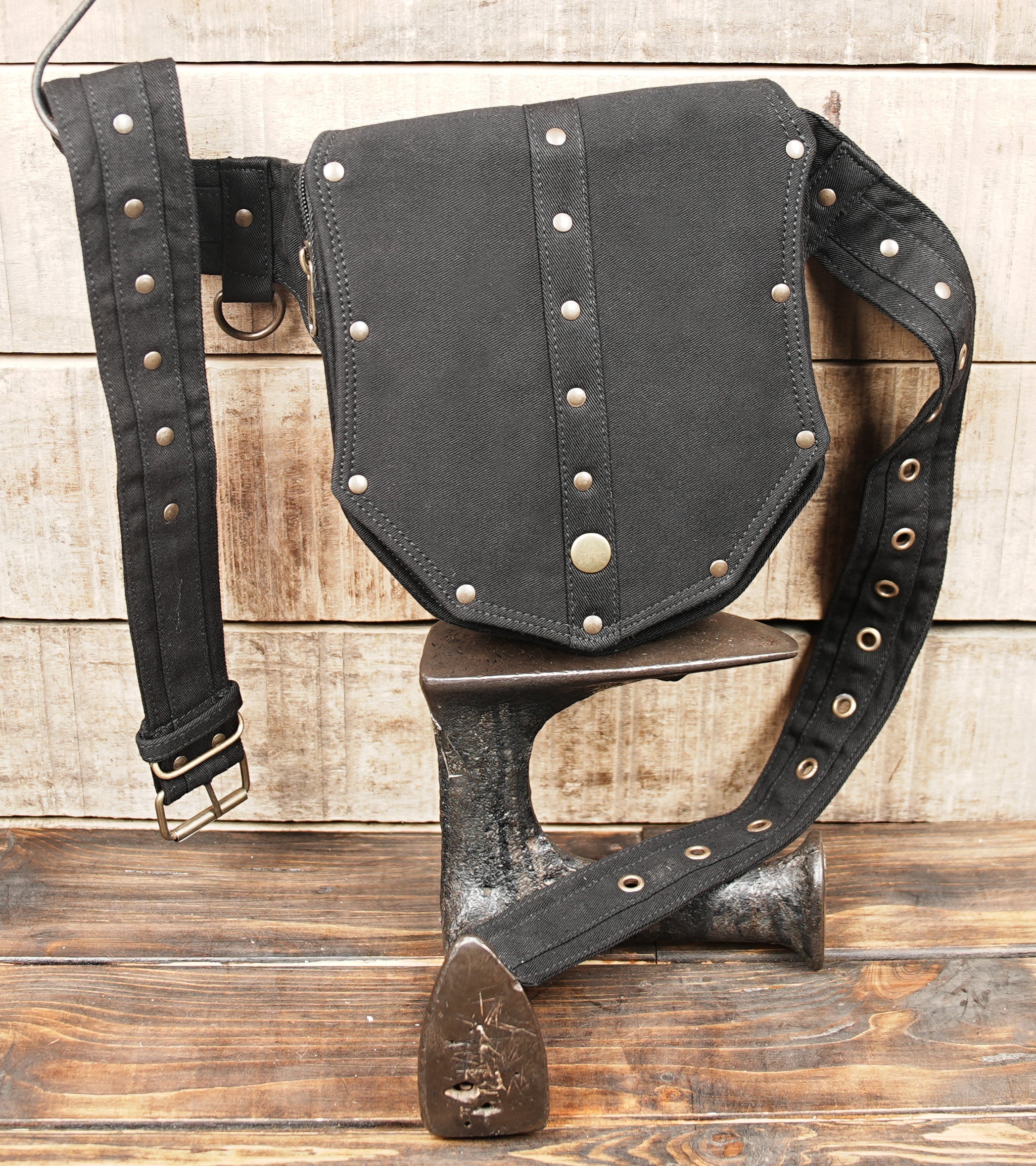 Cotton Festival Waist Pack with Snap Closure Pouch