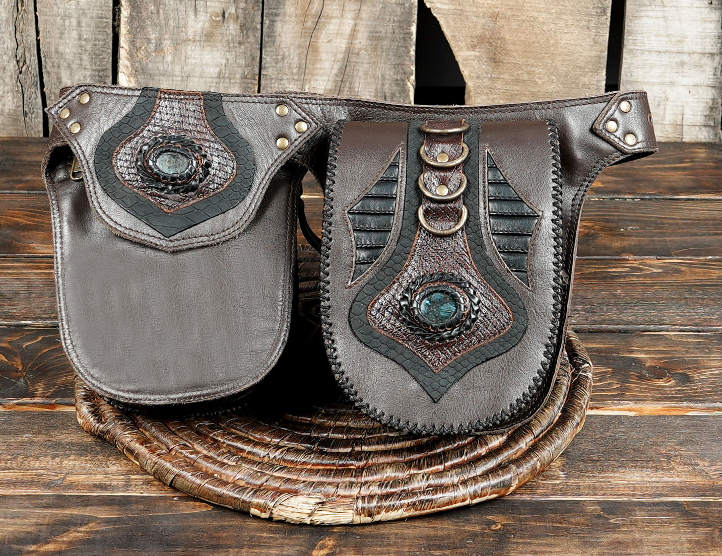 Handmade from premium brown leather