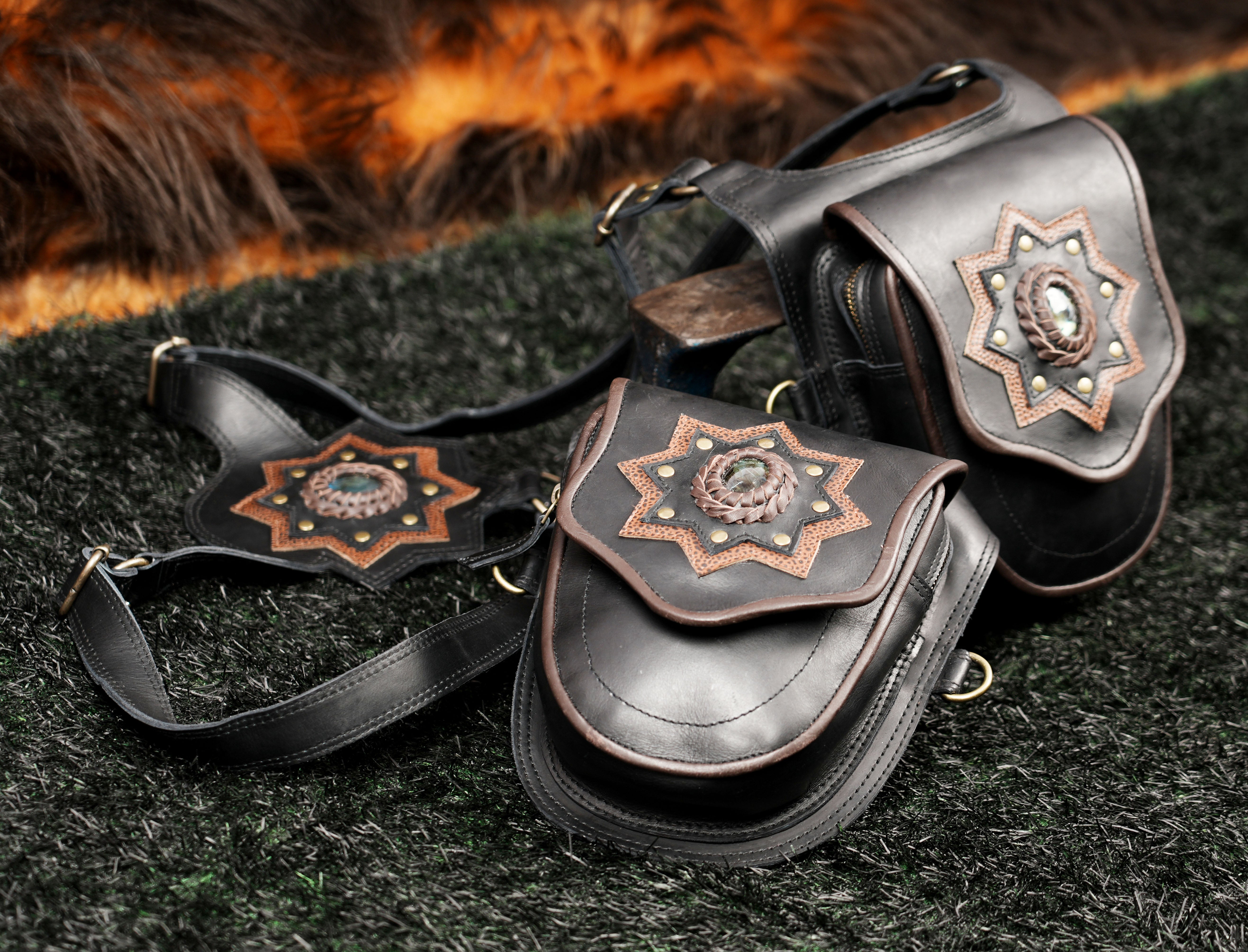 Steampunk Leather Holster Bag