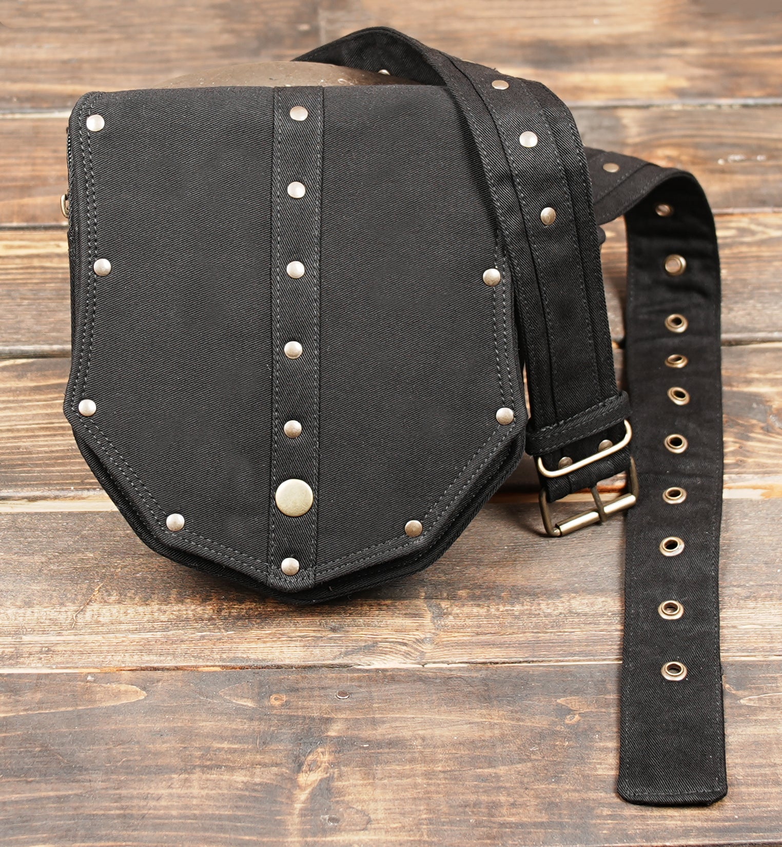 Black Hip Belt Bag with Secure Pocket Storage