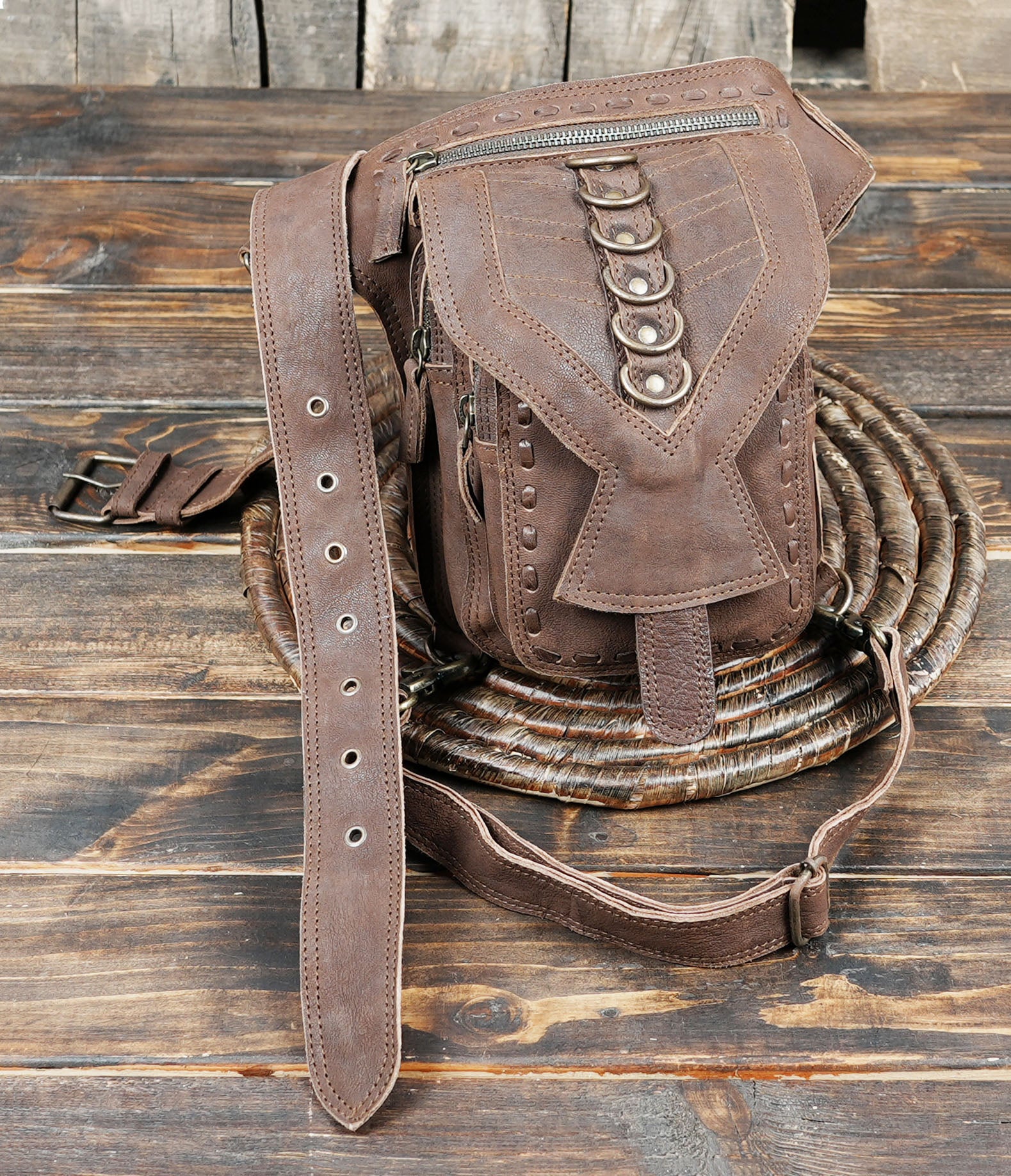 The pouch offers ample space to store essentials such as a phone, wallet,