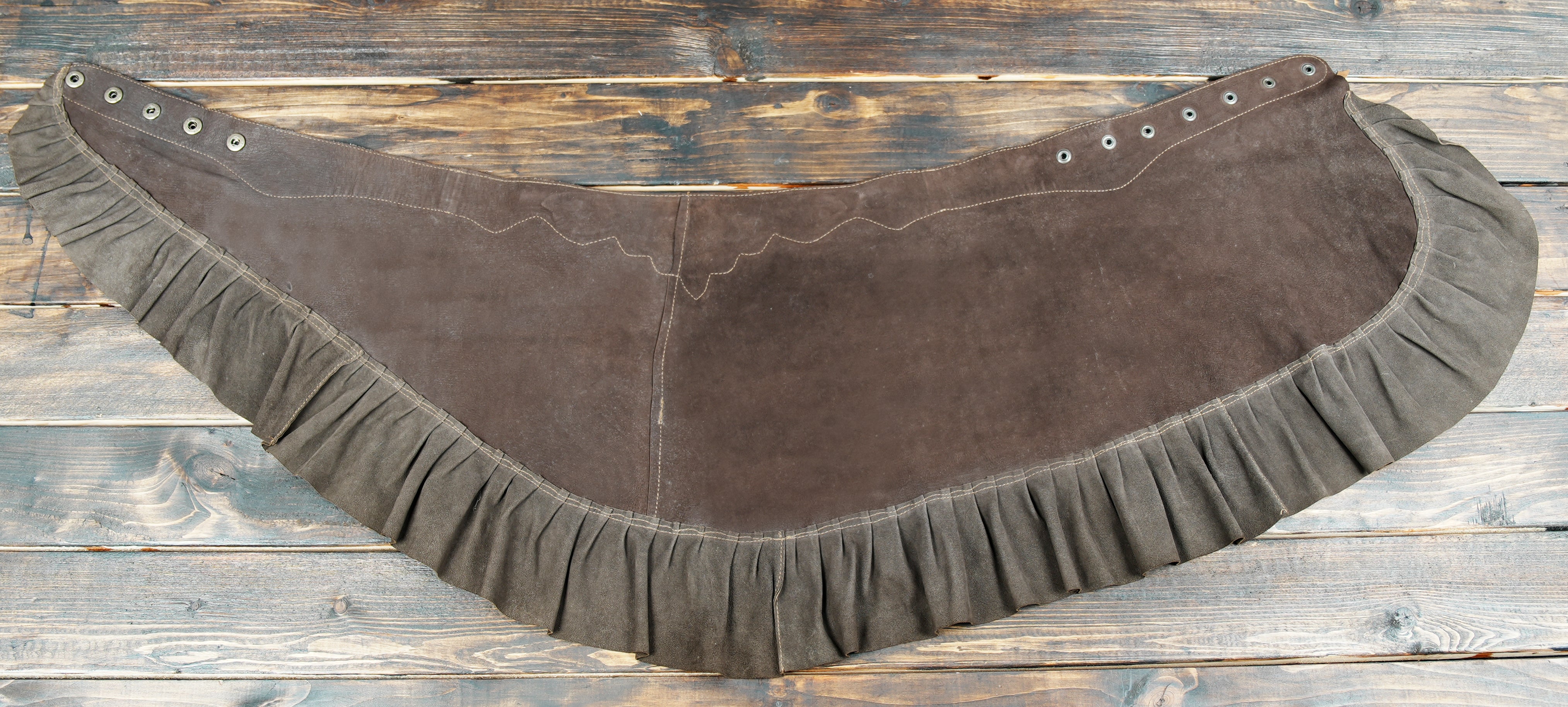 Unique tribal applique design across the waistband for a bold boho look