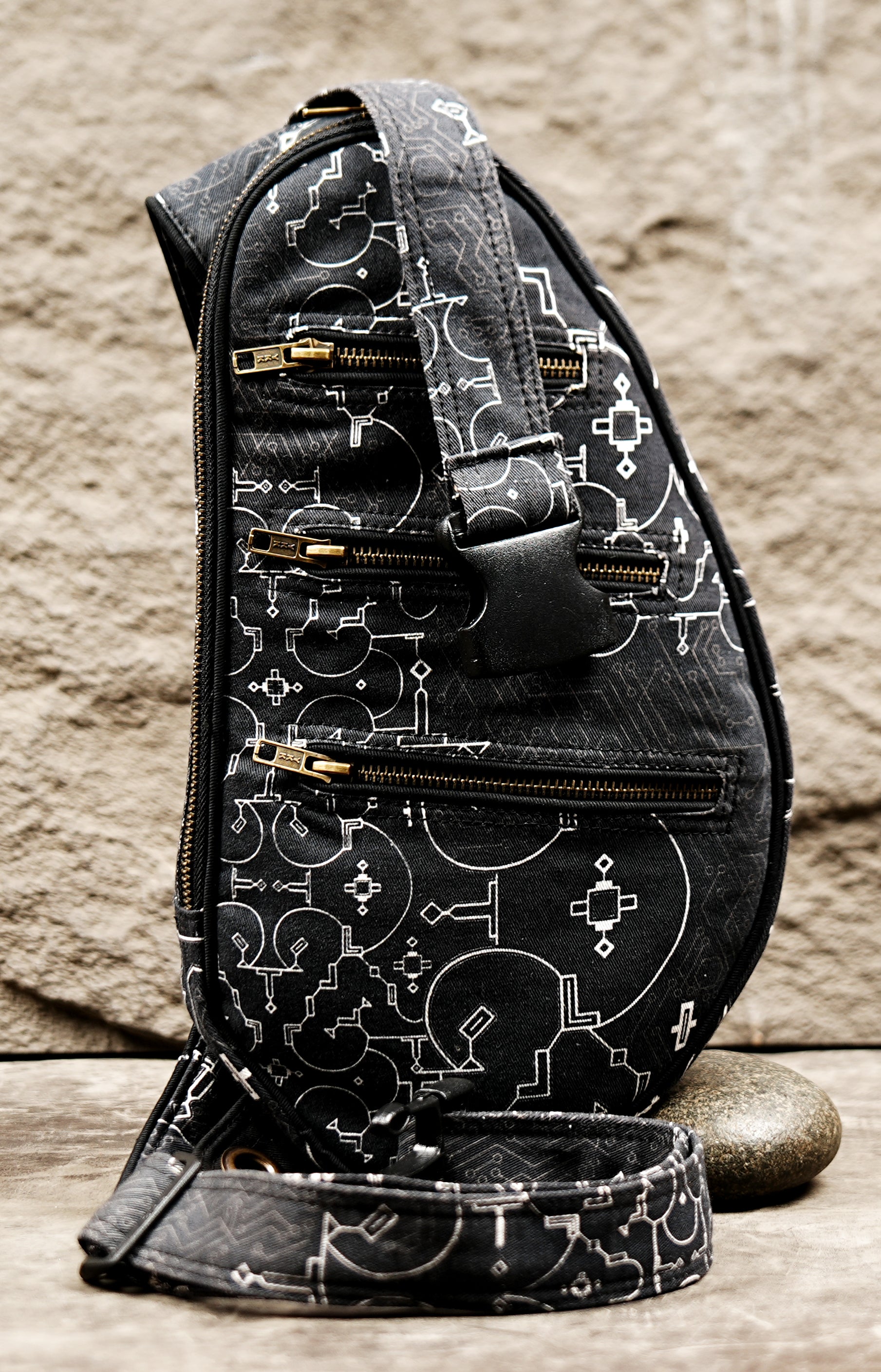 Cyberpunk sling bag for festivals, travel and everyday carry