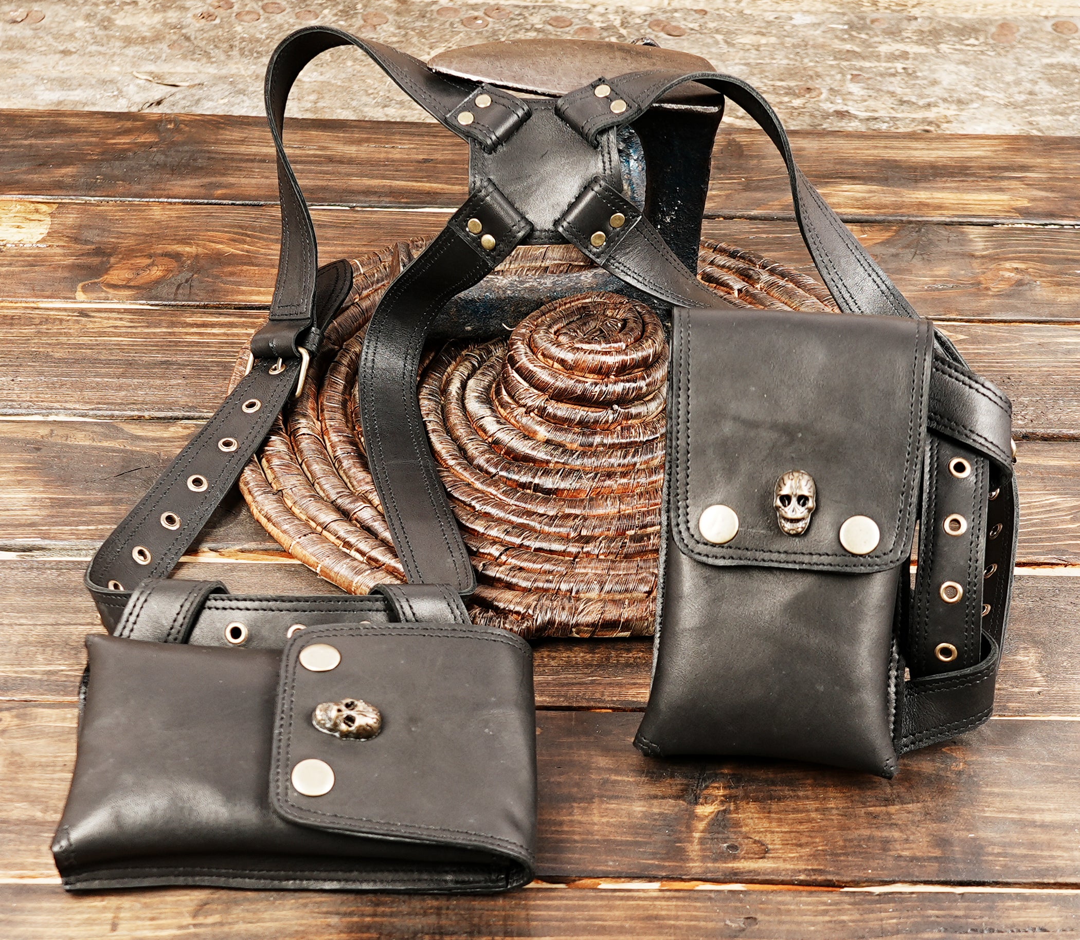 Leather holster bag, Leather shoulder holsters, Harness bag for men, Leather festival bag, Shoulder holsters bag, Men harness bag