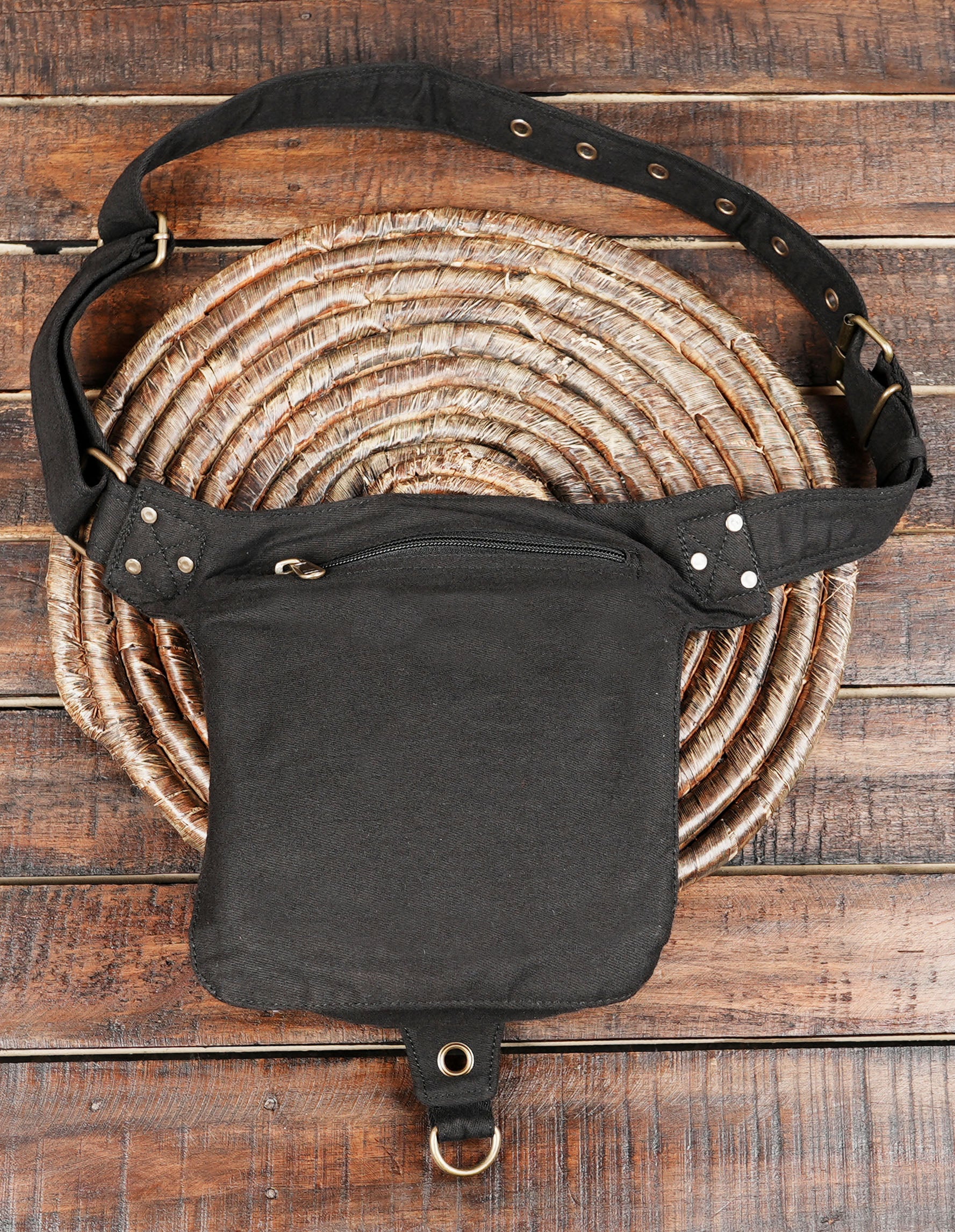 Handmade Cotton Waist Belt with Pockets – Festival, Cosplay & Travel Wear (CTN/AB/WB/1042)