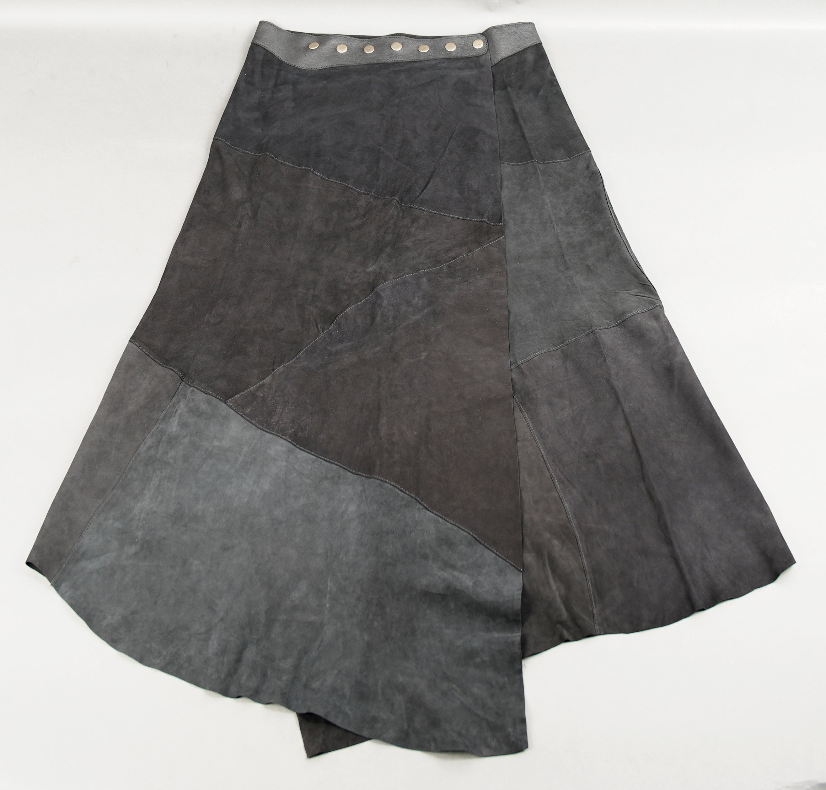 Simple western suede leather skirt for cowboy costumes or outfits