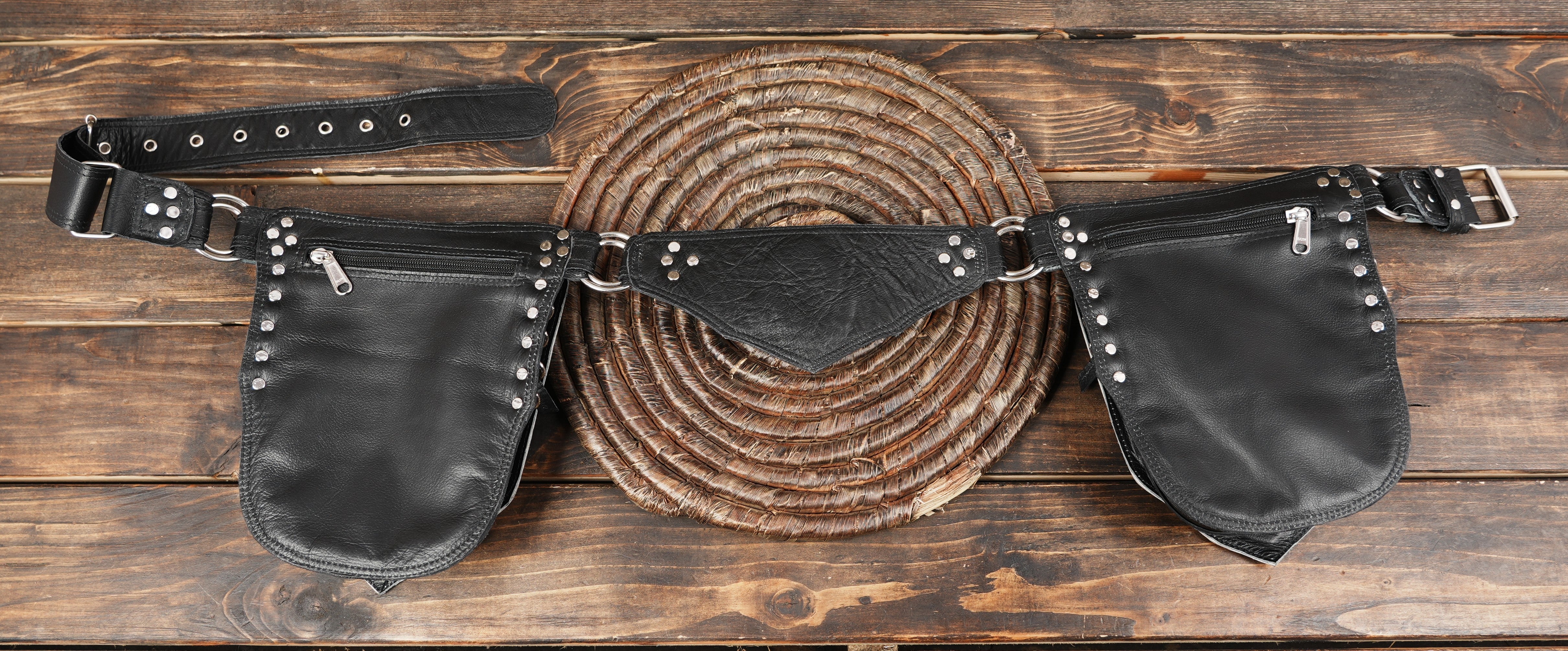 Fashionable Leather Utility Belt for Festivals and Events