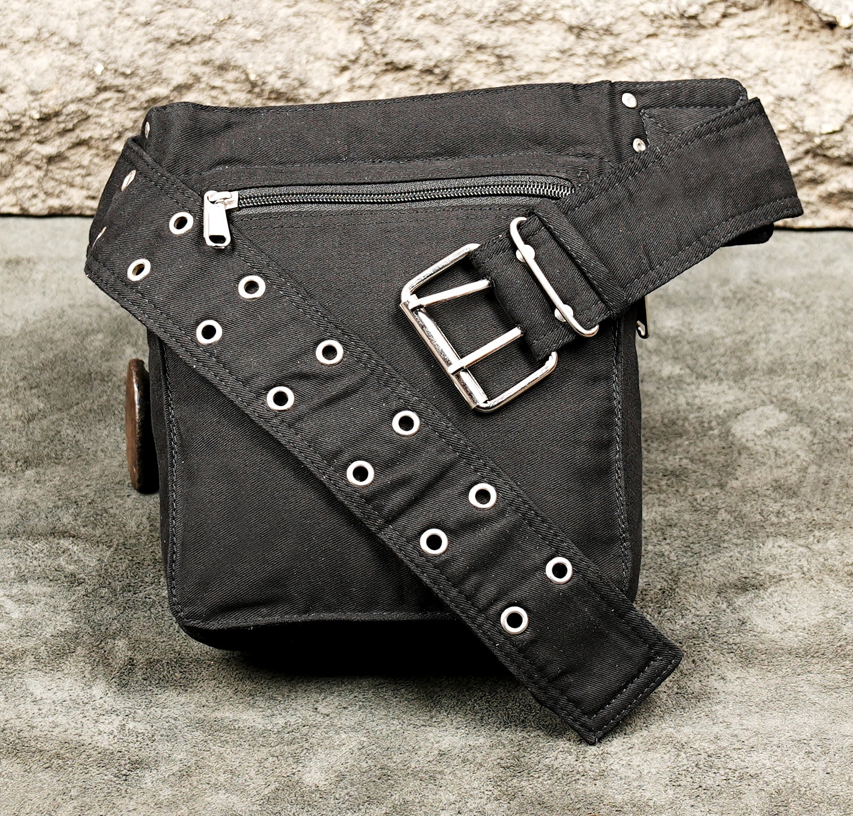 Handmade waist bag for travel hiking and outdoor adventures