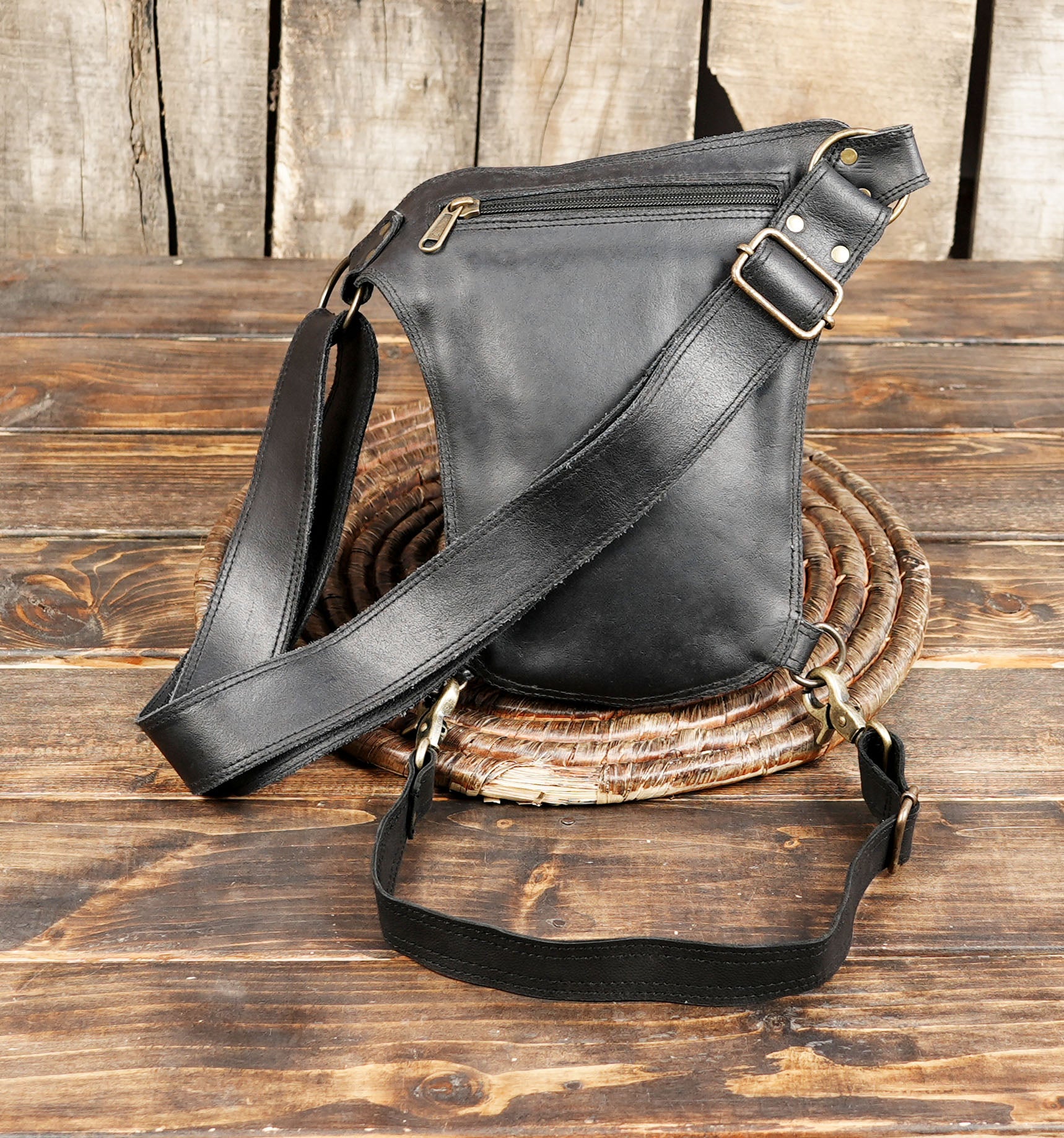 Handmade Leather Waist Thigh Belt with Studded Panel || Steampunk Leather Waist Thigh Belt (LT-AB-WBTS-6023)