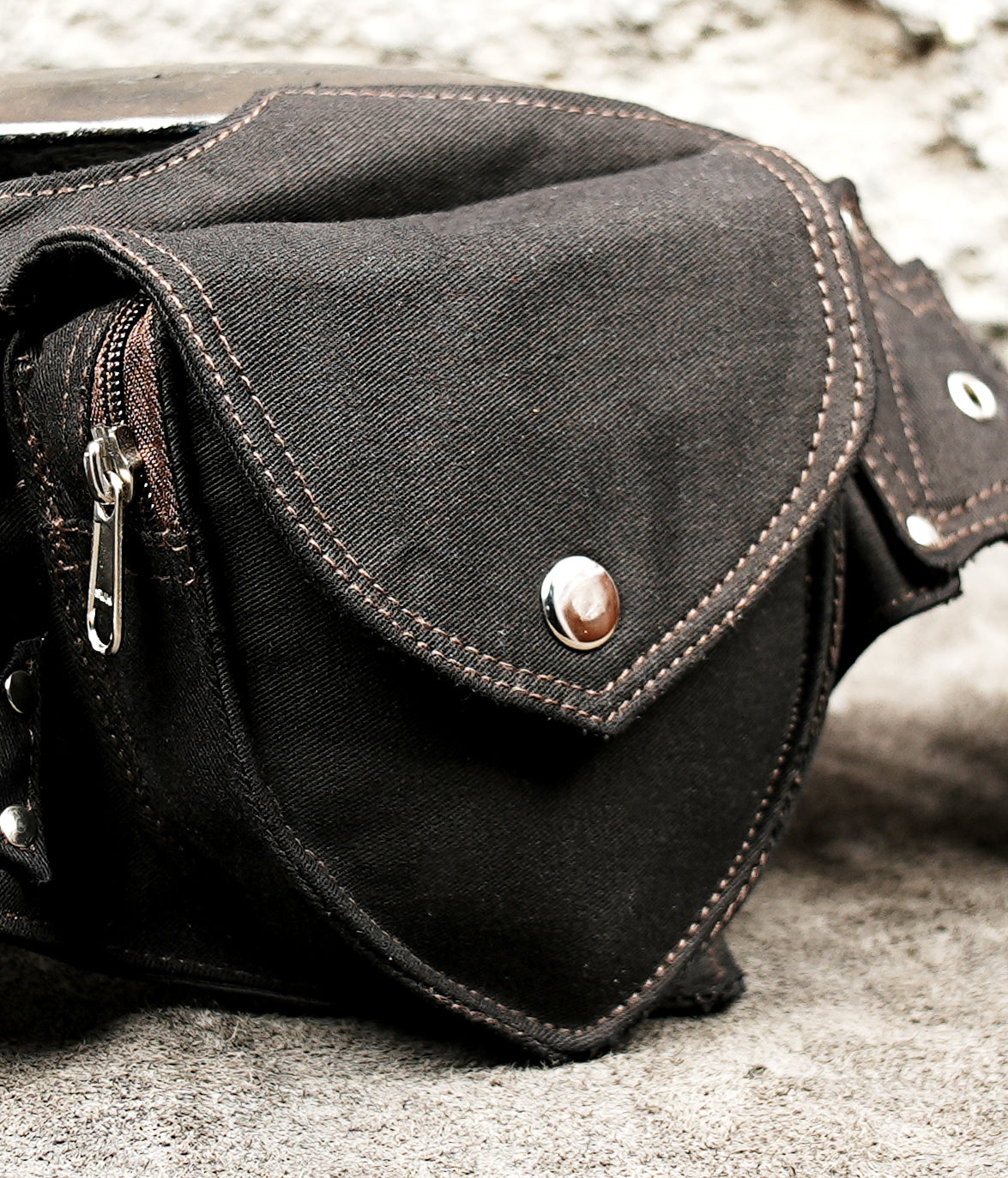 Cotton festival belt with adjustable buckle strap