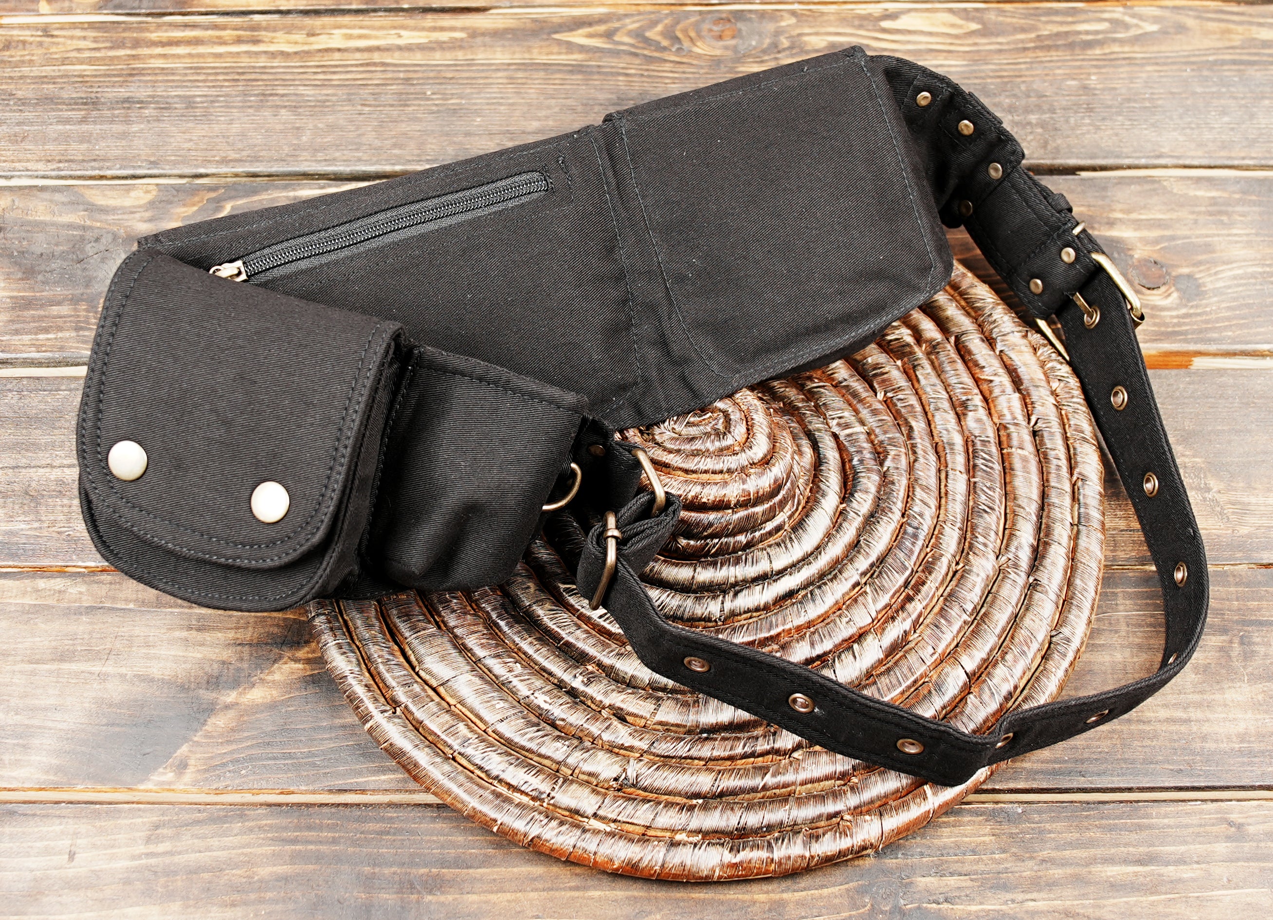 Cotton Belt Bag for Rave Festival and Outdoor Use