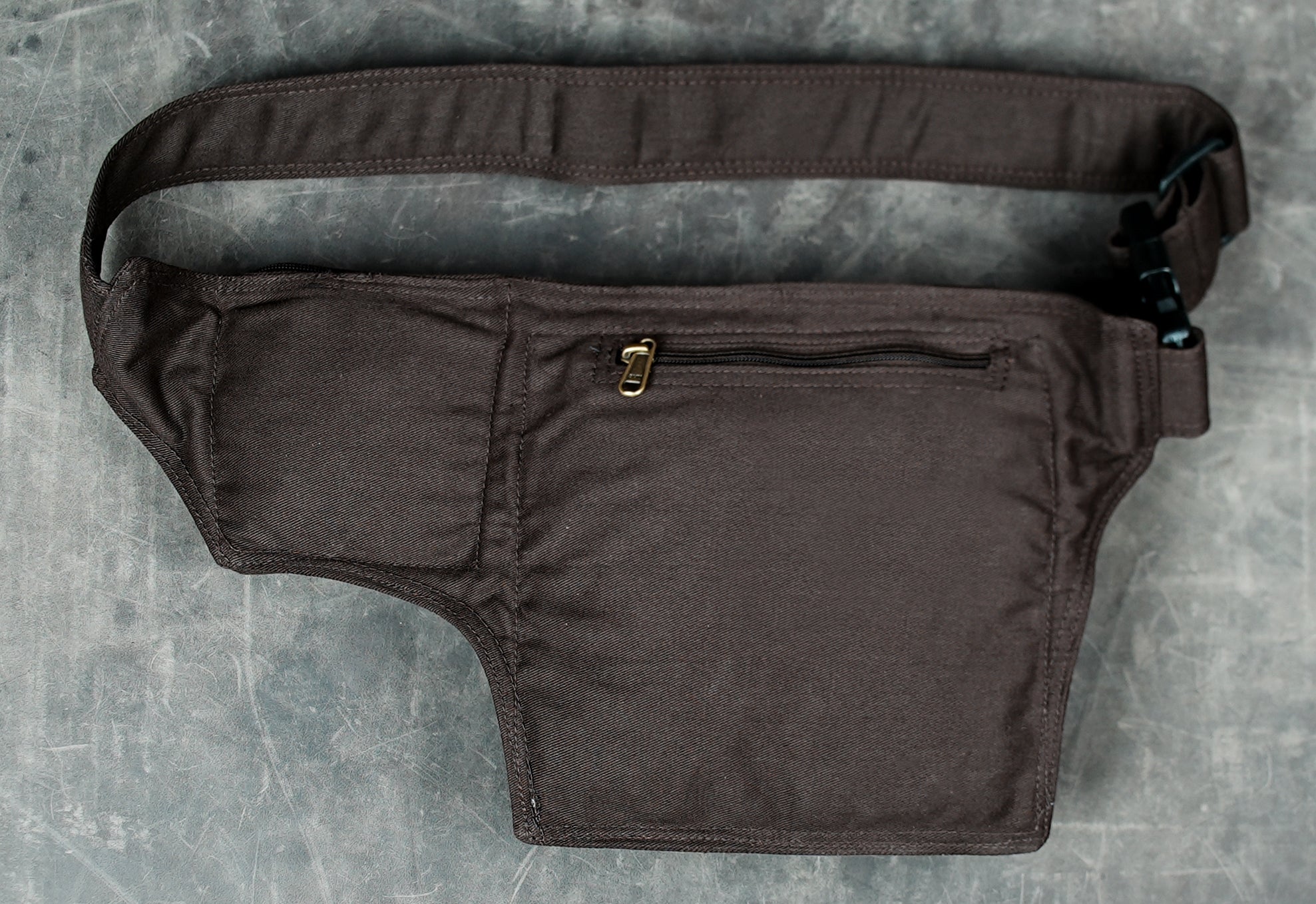 Cotton waist pack with adjustable buckle belt for men and women