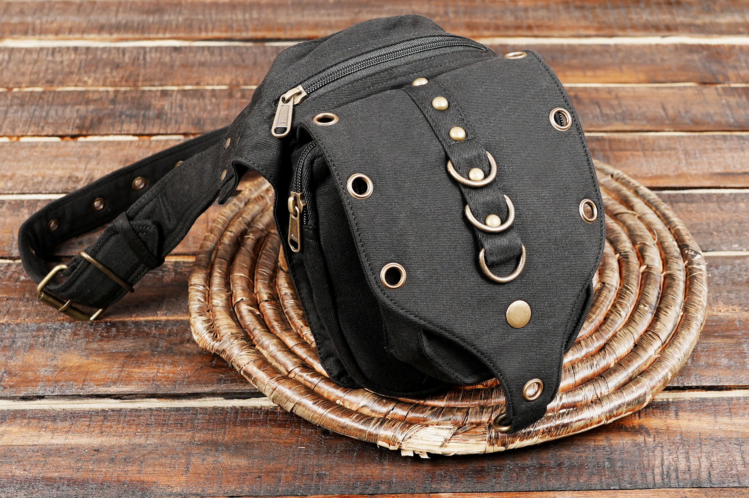 Handmade Cotton Waist Belt with Pockets – Festival, Cosplay & Travel Wear (CTN/AB/WB/1042)