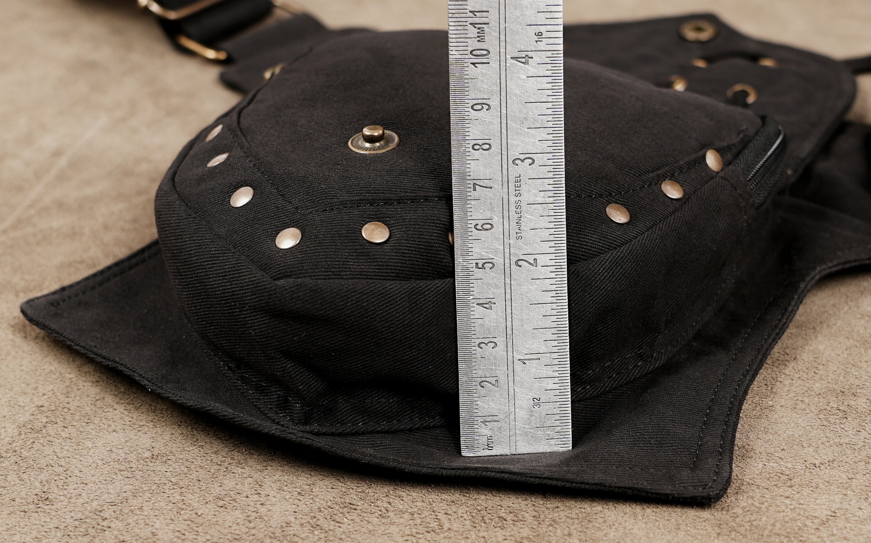 Unisex cotton festival hip bag with front pockets