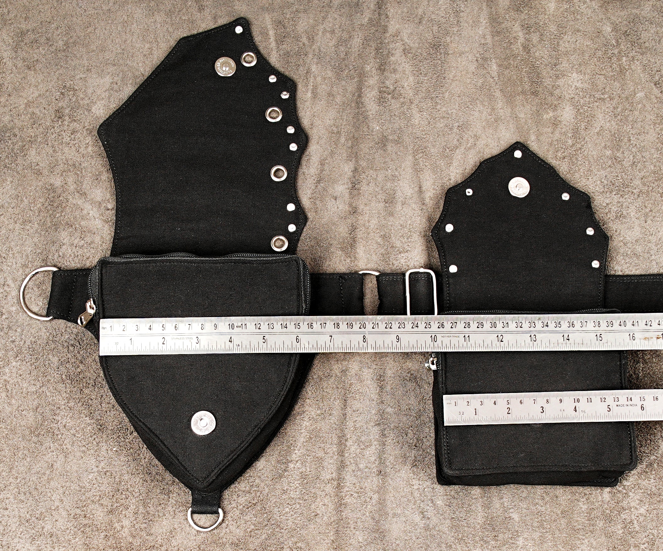 Coachella style dual pocket fanny pack