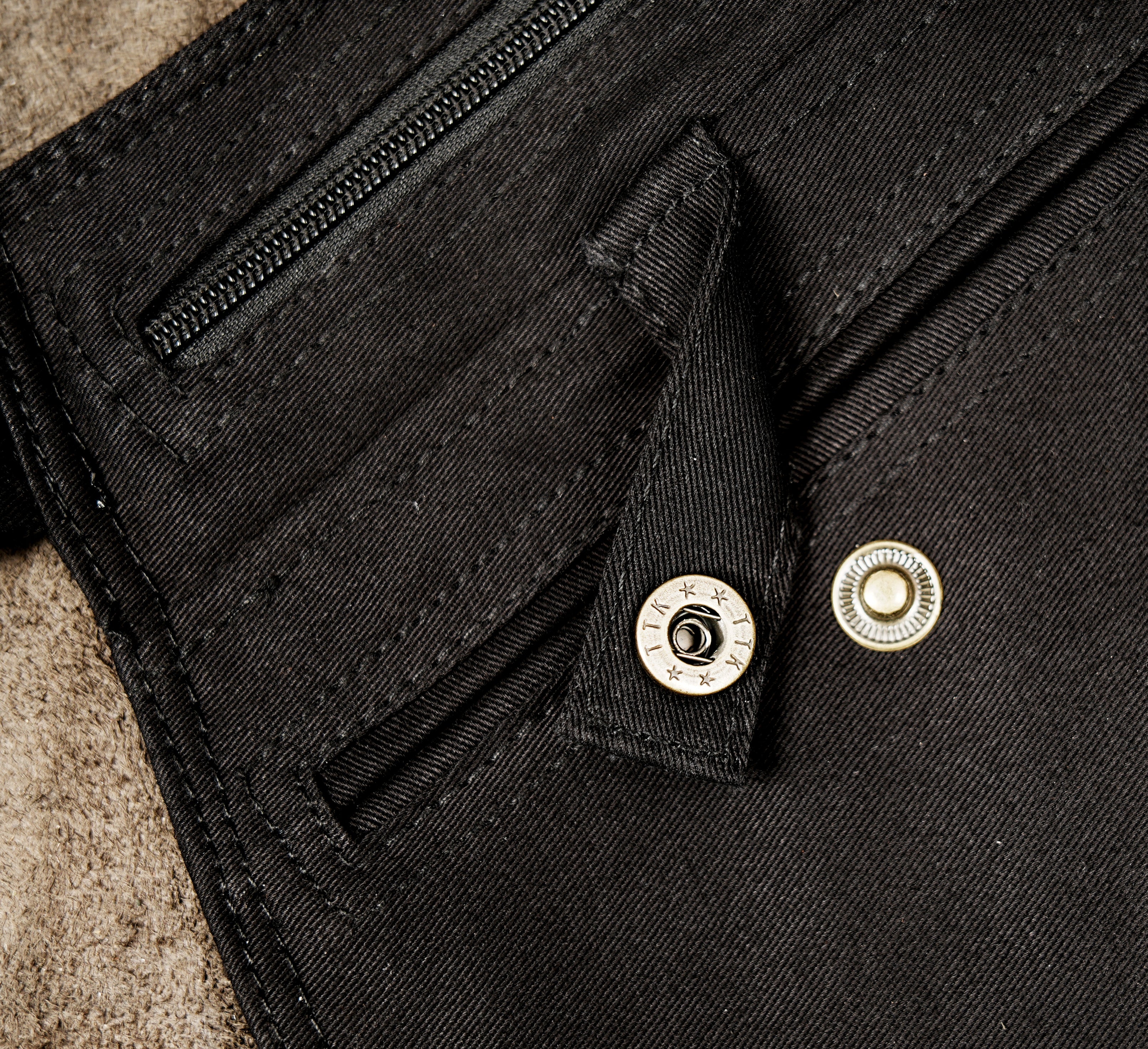 Black cotton anti-theft holster bag for travel and daily use