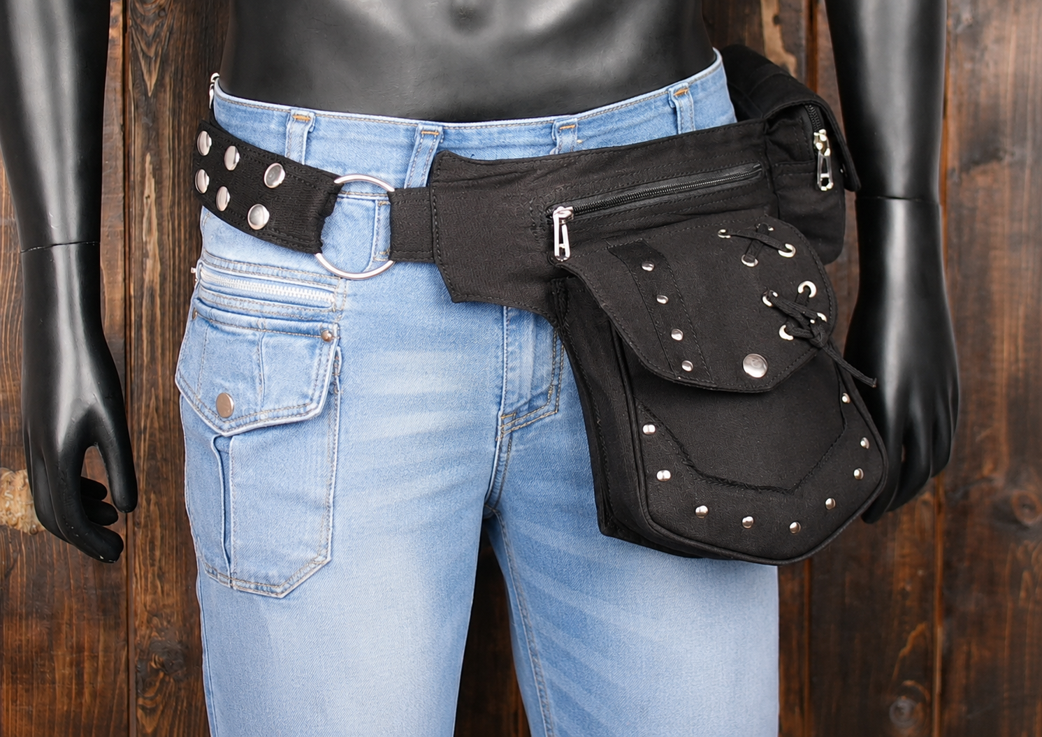 Alternative fashion utility bag with practical pocket design